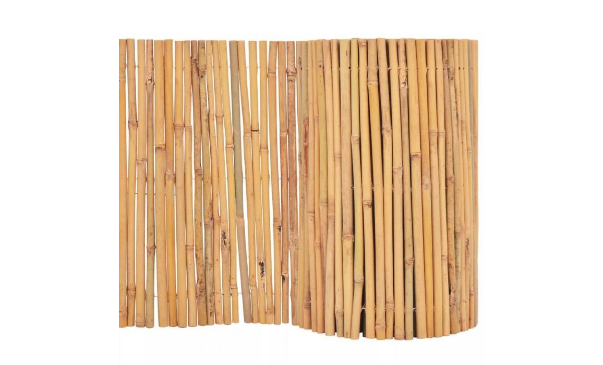 clôture de jardin bambou 500 x 50 cm pas cher