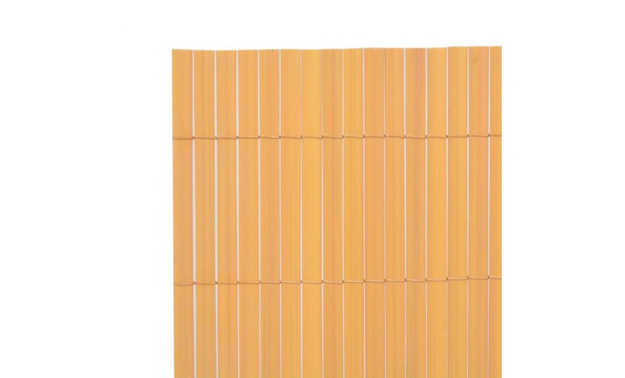 clôture de jardin double face 150 x 500 cm jaune pas cher