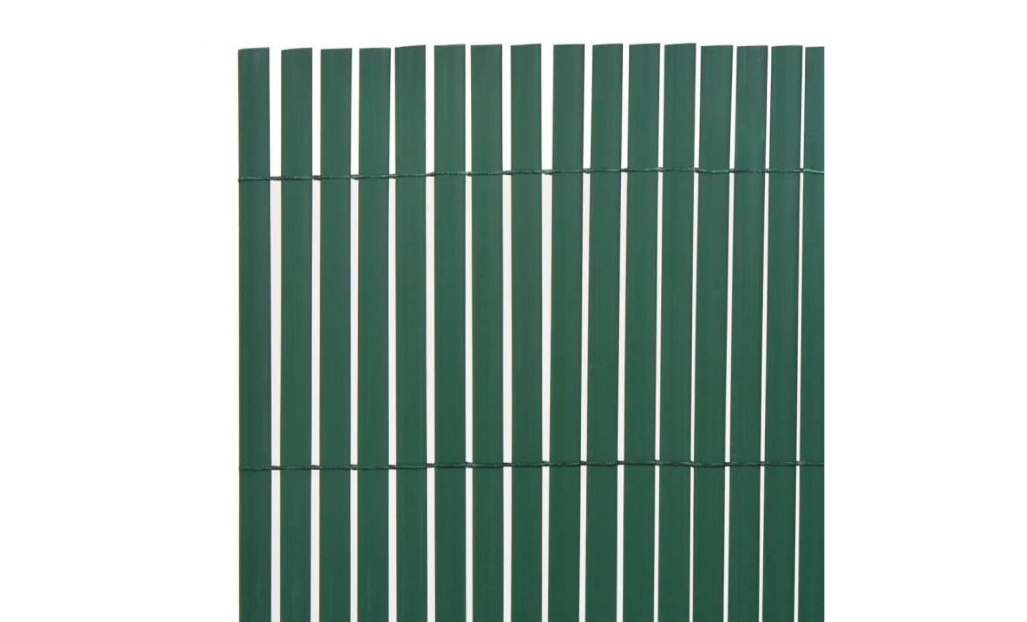 clôture de jardin double face 90 x 500 cm vert pas cher