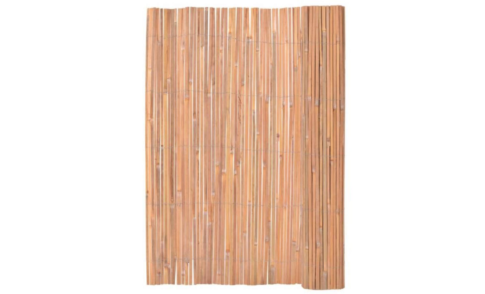 clôture en bambou 200 x 400 cm