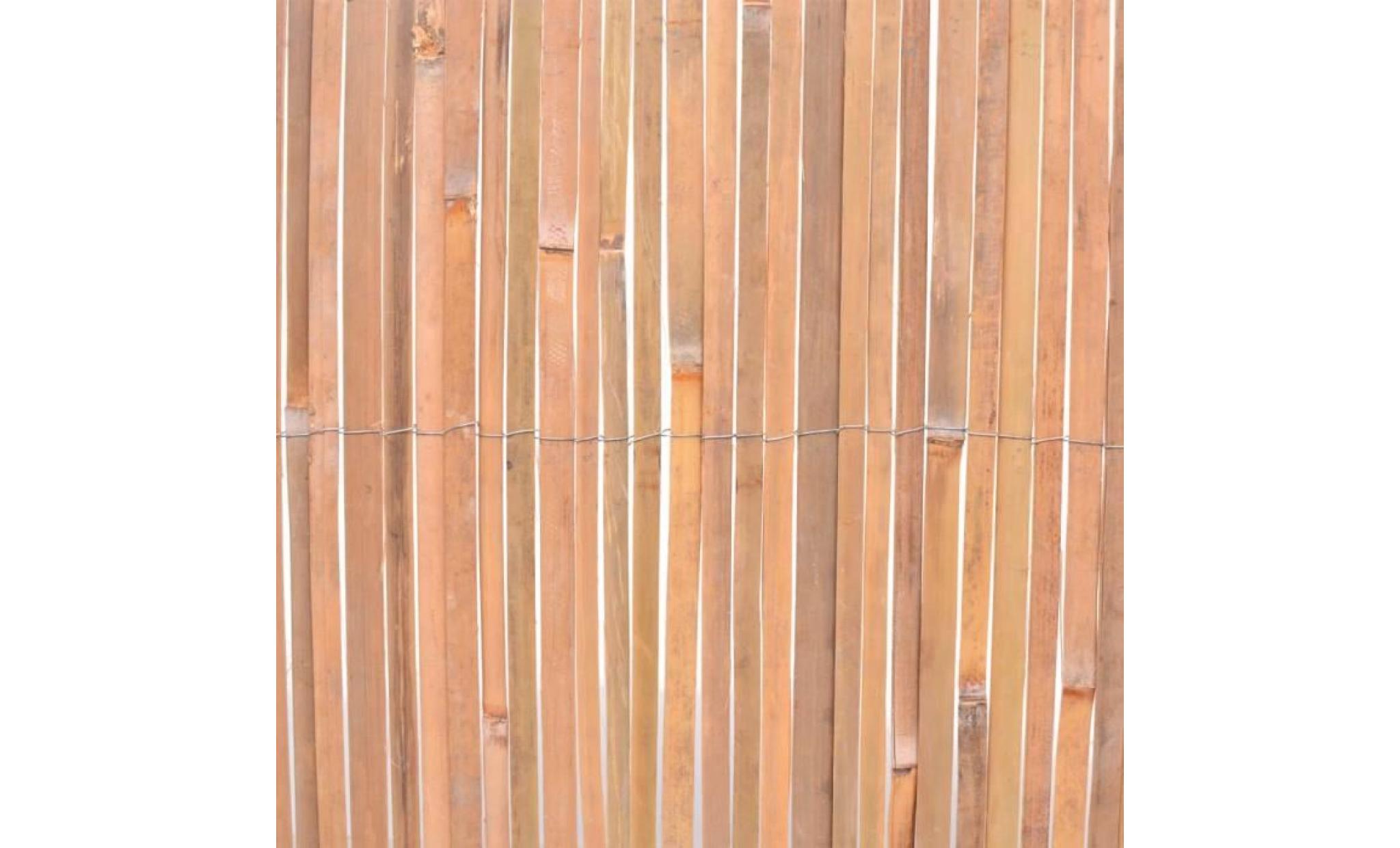clôture en bambou 200 x 400 cm pas cher