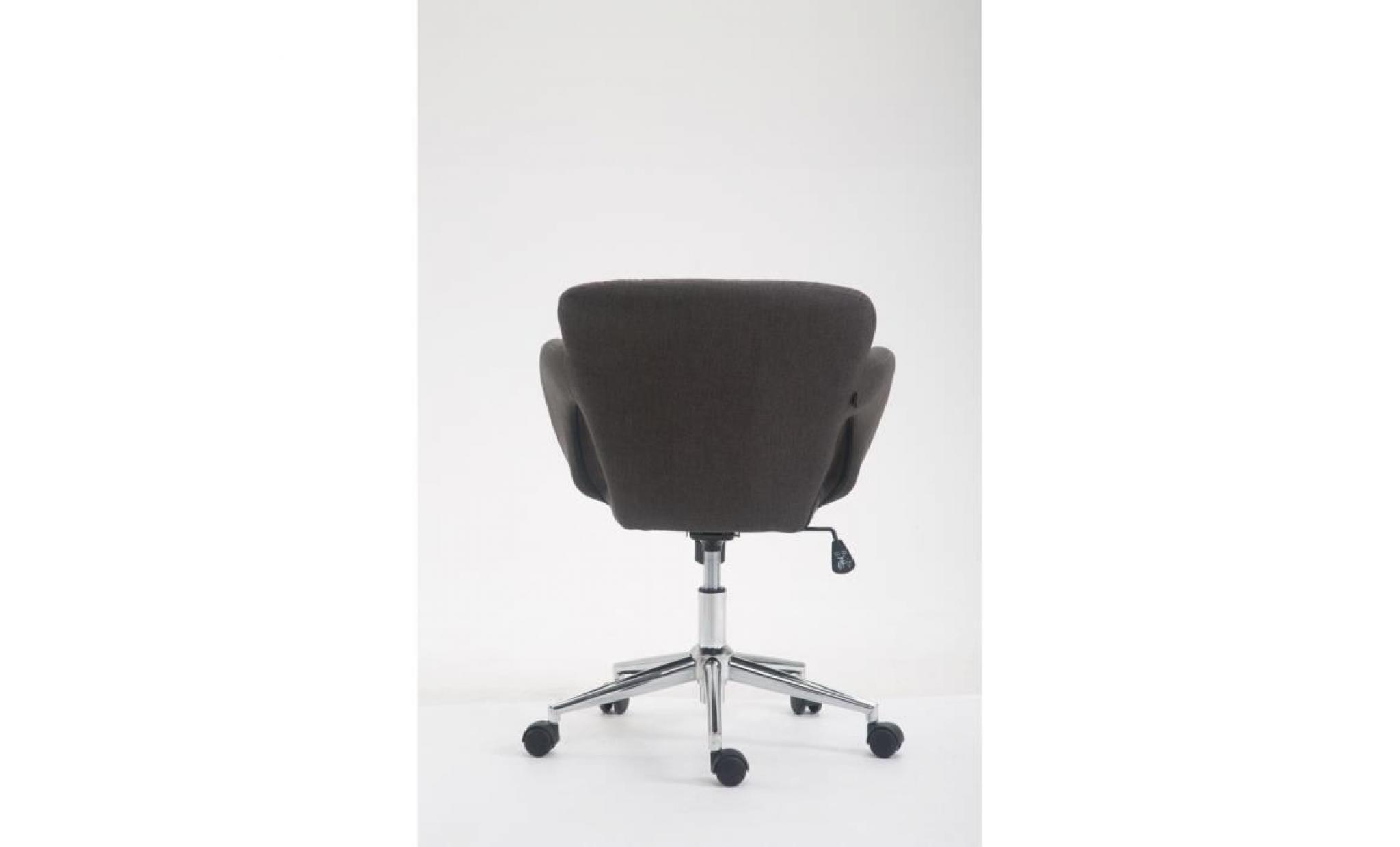 clp chaise de bureau edison en tissu, fauteuil de bureau avec accoudoirs, mécanisme d'inclinaison intégré, hauteur ajustable pas cher
