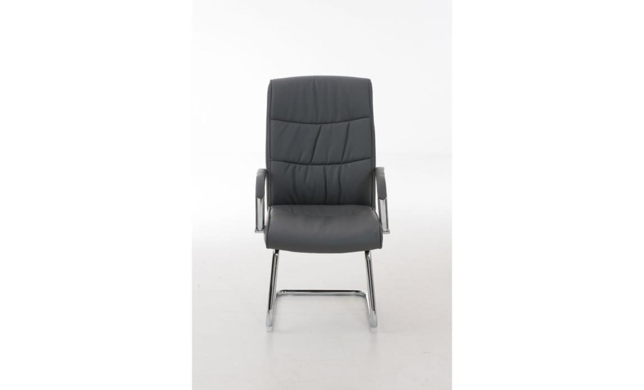clp chaise de visiteurs oscillante luge caro, hauteur de l'assise 49 cm, pu, piétement en métal chromé, couleurs au choix pas cher