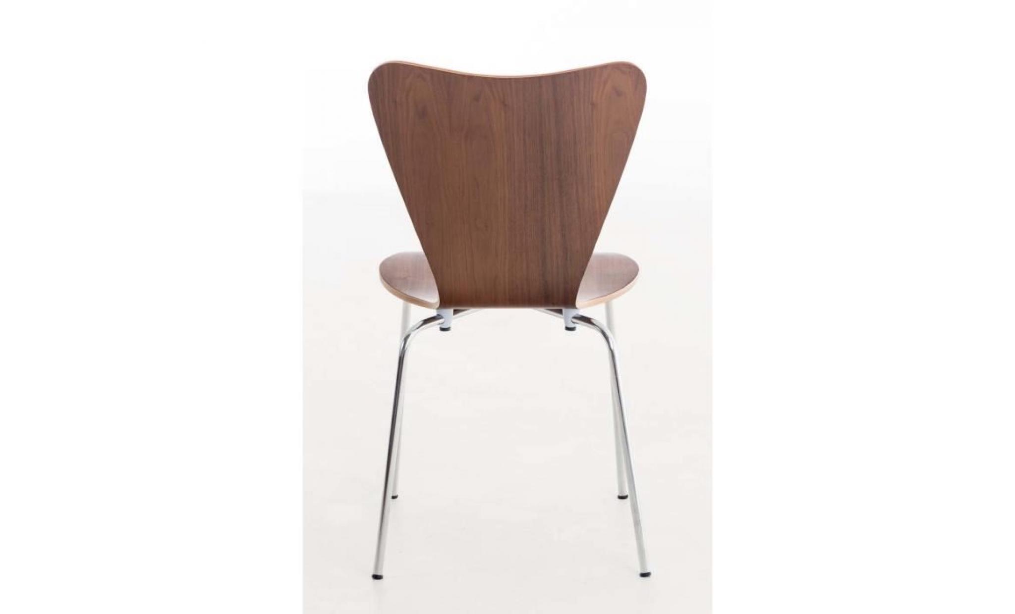 clp chaise empilable moderne calisto de visiteur, ergonomique et solide au pietement stable chromé concu pour vos zone d'attente ou pas cher