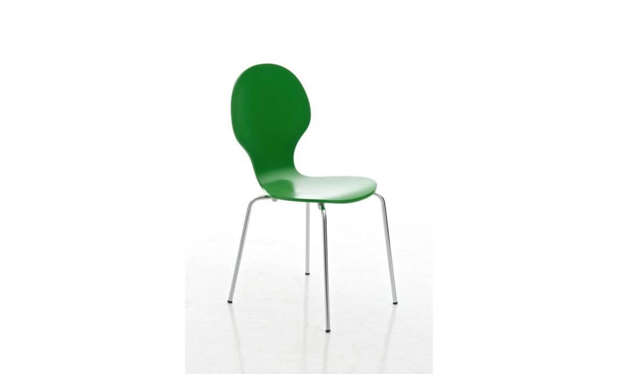 CLP Chaise empilable robuste DIEGO, avec siège en bois, siège sous forme ergonomique, entretien facile, 12 couleurs au choix86 cm...