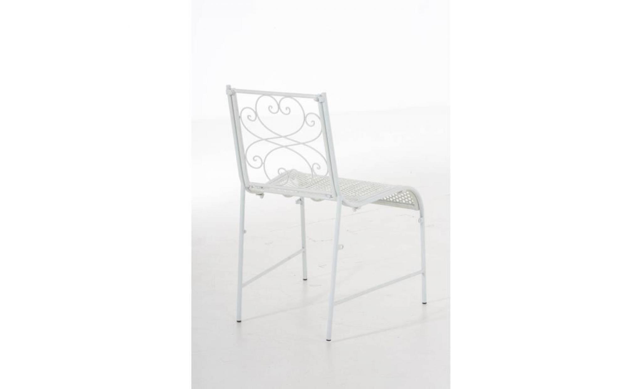 clp chaise nostalgique alva, chaise de bureau en fer, hauteur de l'assise 44 cm, jusqu'à 6 couleurs au choix pas cher