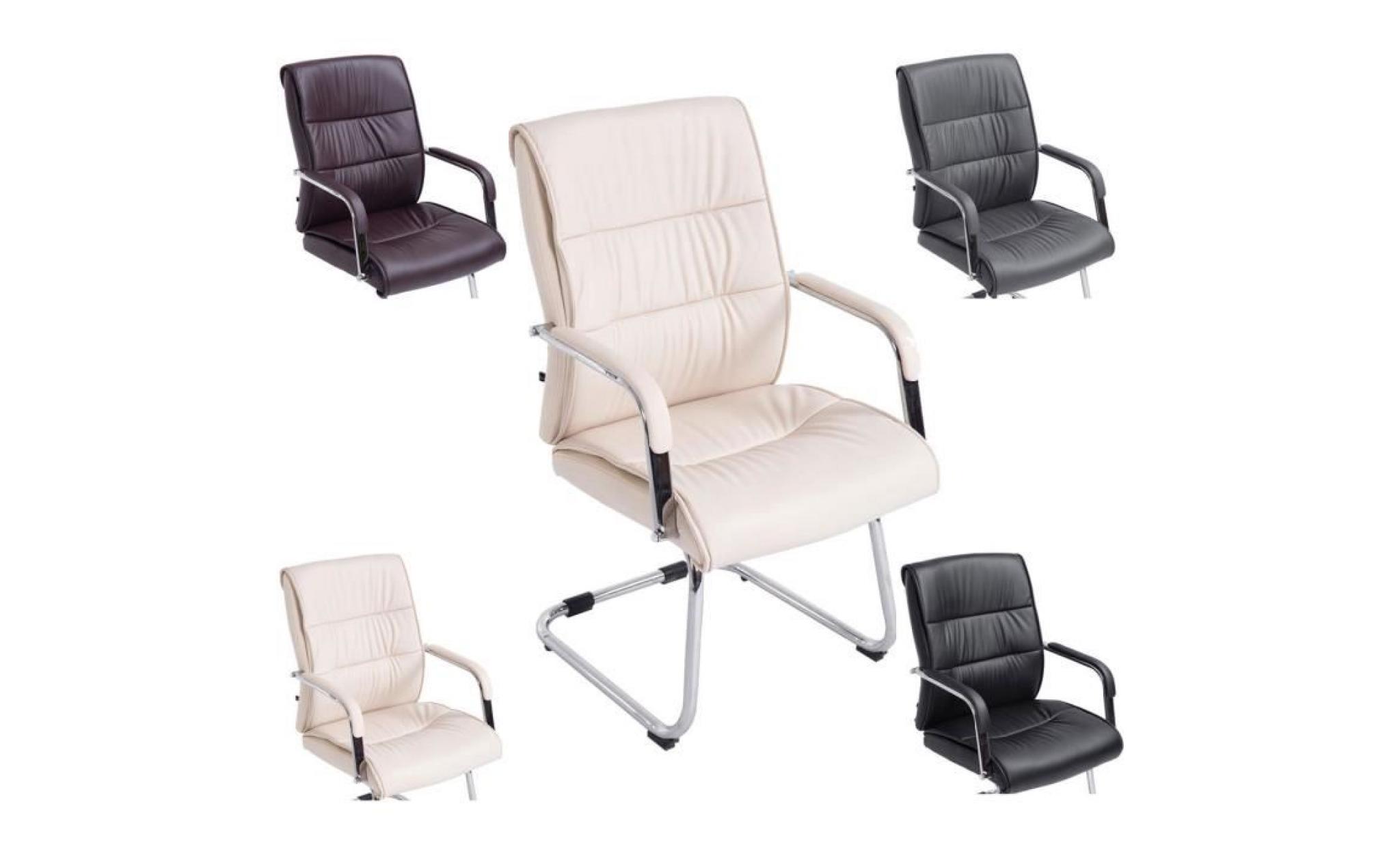 clp chaise oscillante avec accoudoirs sievert, chaise de visiteur, chaise de conférence avec siège rembourré, couleurs au choix