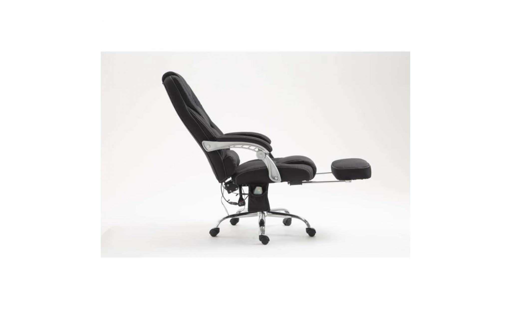 clp fauteuil de bureau pacific avec fonction massage, poids admis 150 kg, siège de relaxation avec un appui pieds ajustable, avec pas cher
