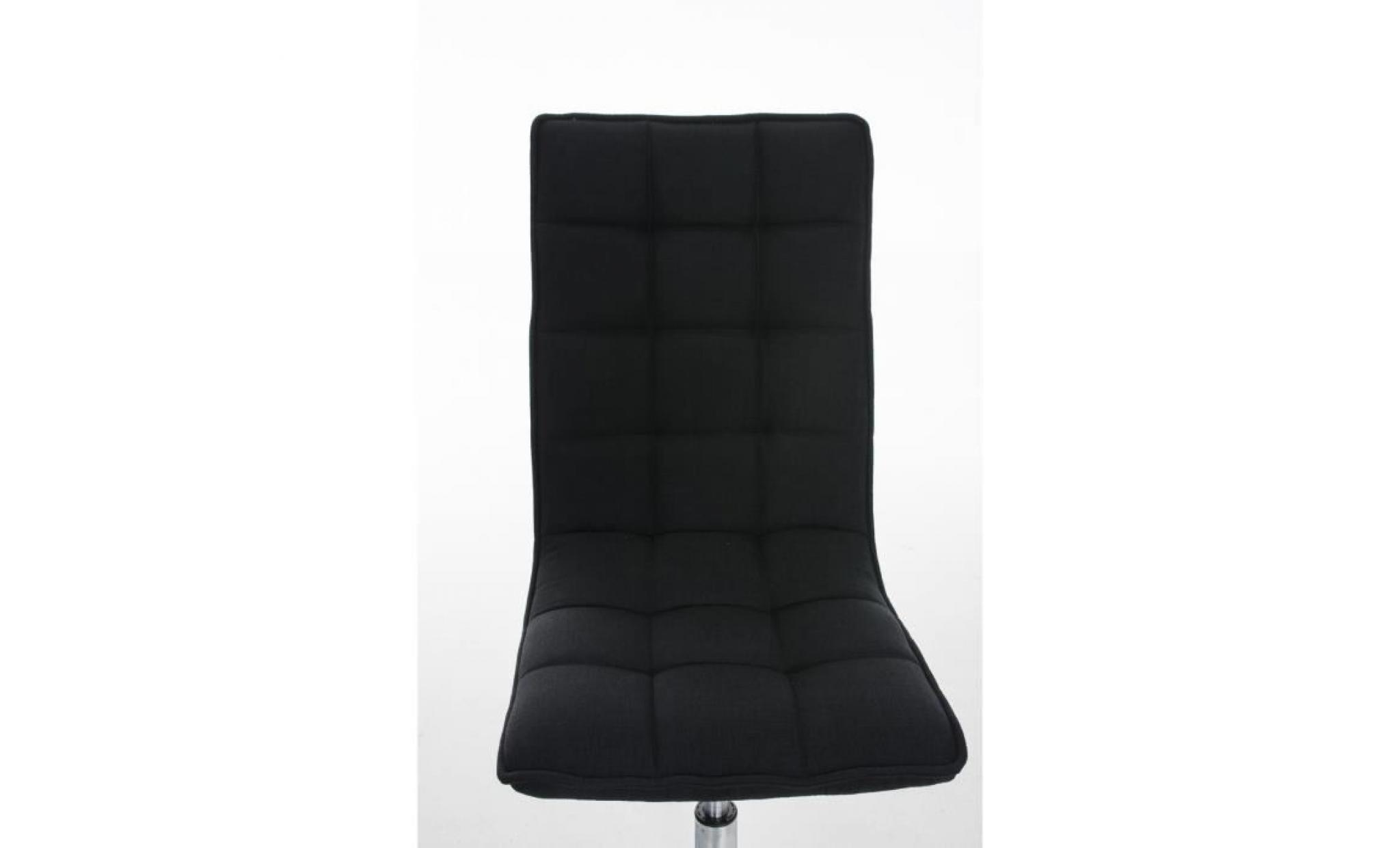 clp moderne tabouret de travail peking, en tissu, assise matelassée, chaise de bureau, hauteur assise 46   58 cm 94 cm marron pas cher