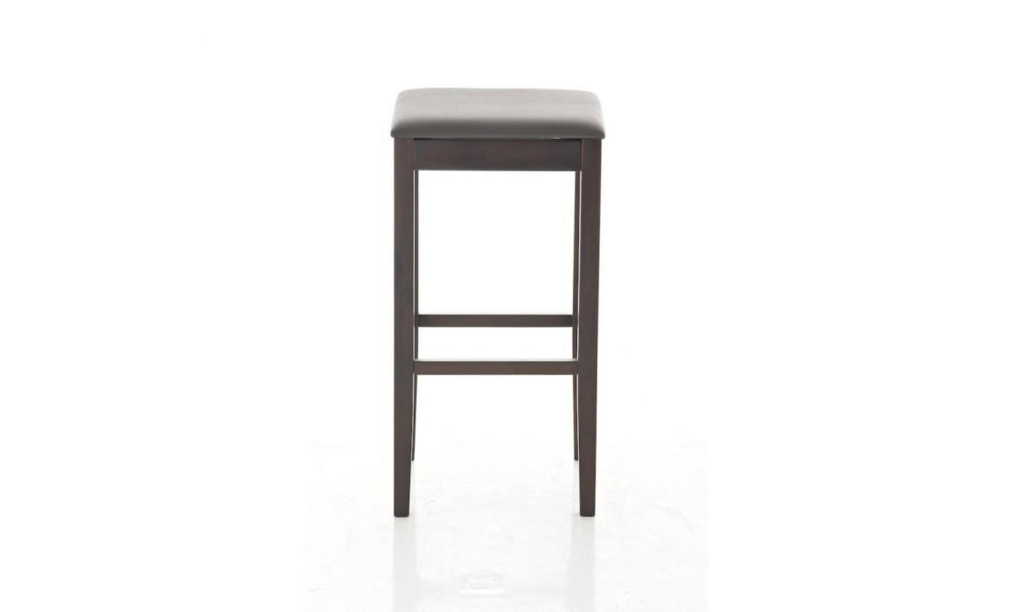 clp tabouret bois rocket revêtu de similicuir, hauteur siège: 78 cm, chaise haute de bar, tabouret bar pas cher