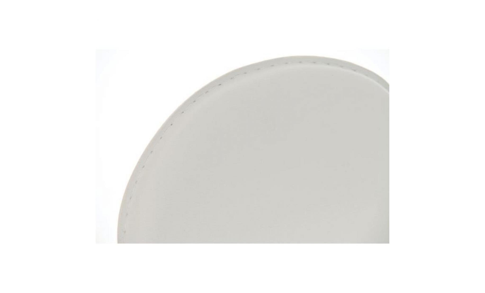 CLP Tabouret de bar LANA, pivotant réglable en hauteur (63 - 78 cm), en PU, 7 couleurs de revêtement au choix93 cm - crème CLP pas cher
