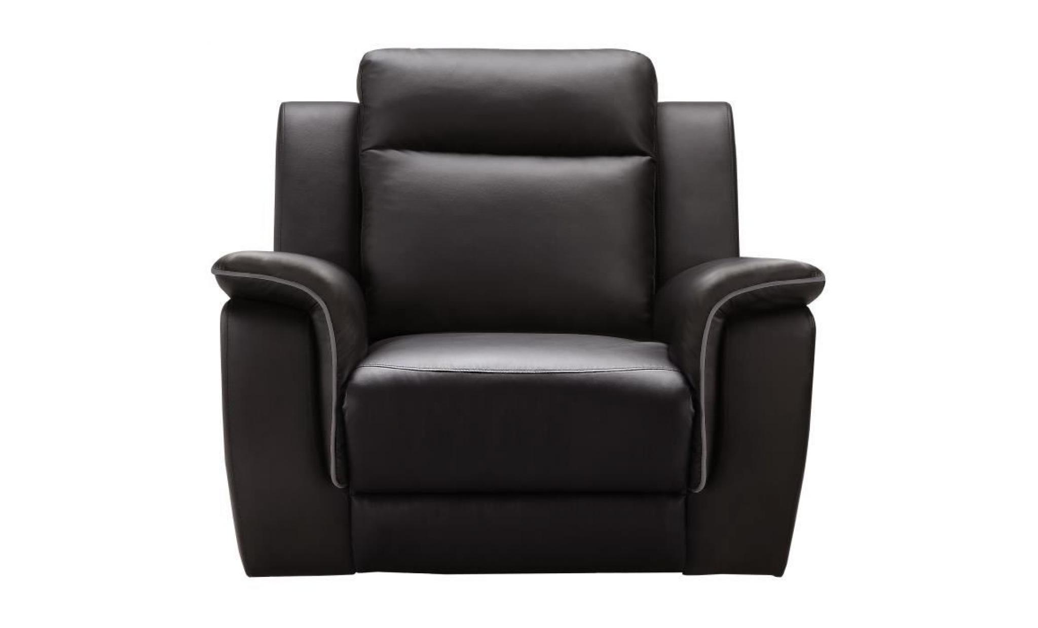 cocoon fauteuil de relaxation   simili marron   contemporain   l 108 x p 96 cm pas cher