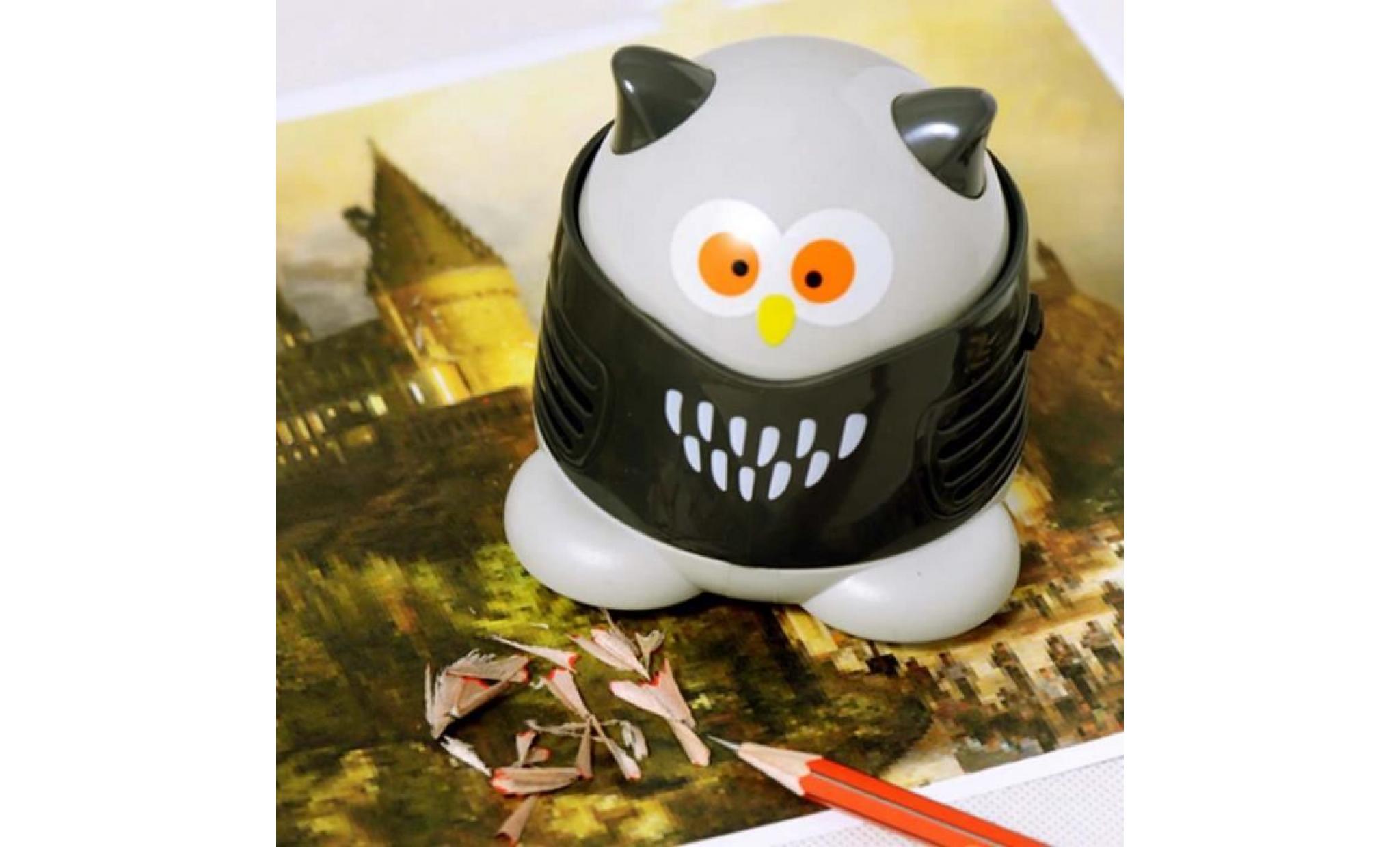 collecteur de poussière gris portable mini owl bird home desktop table table basse pas cher