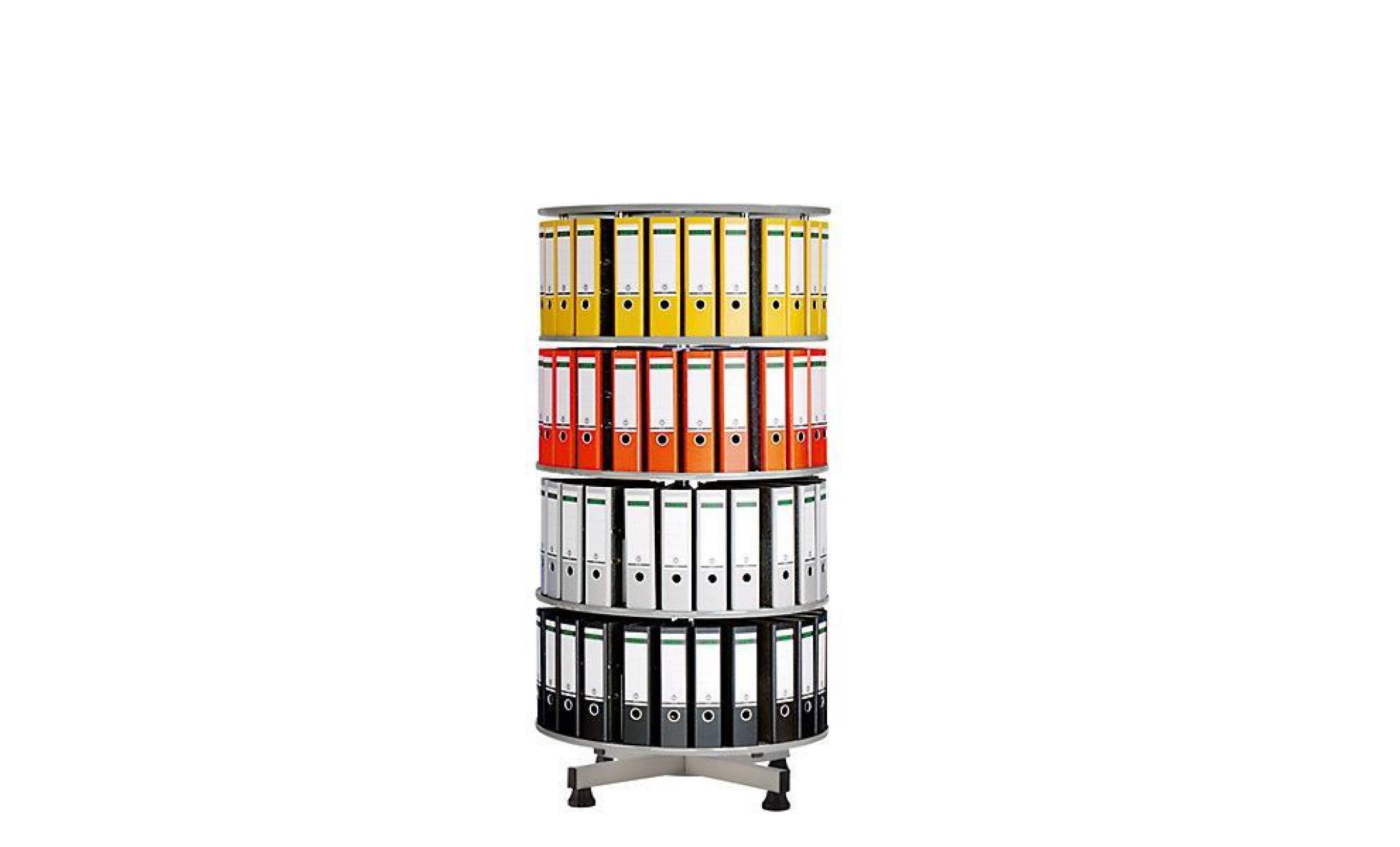 colonne rotative   Ø 800 mm   3 niveaux, gris clair   classement colonne rotative colonnes rotatives poste de tri postes de tri pas cher
