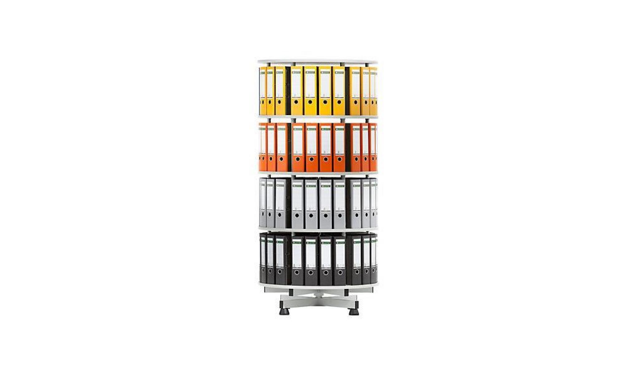 colonne rotative   Ø 800 mm   4 niveaux, gris clair   classement colonne rotative colonnes rotatives poste de tri postes de tri pas cher