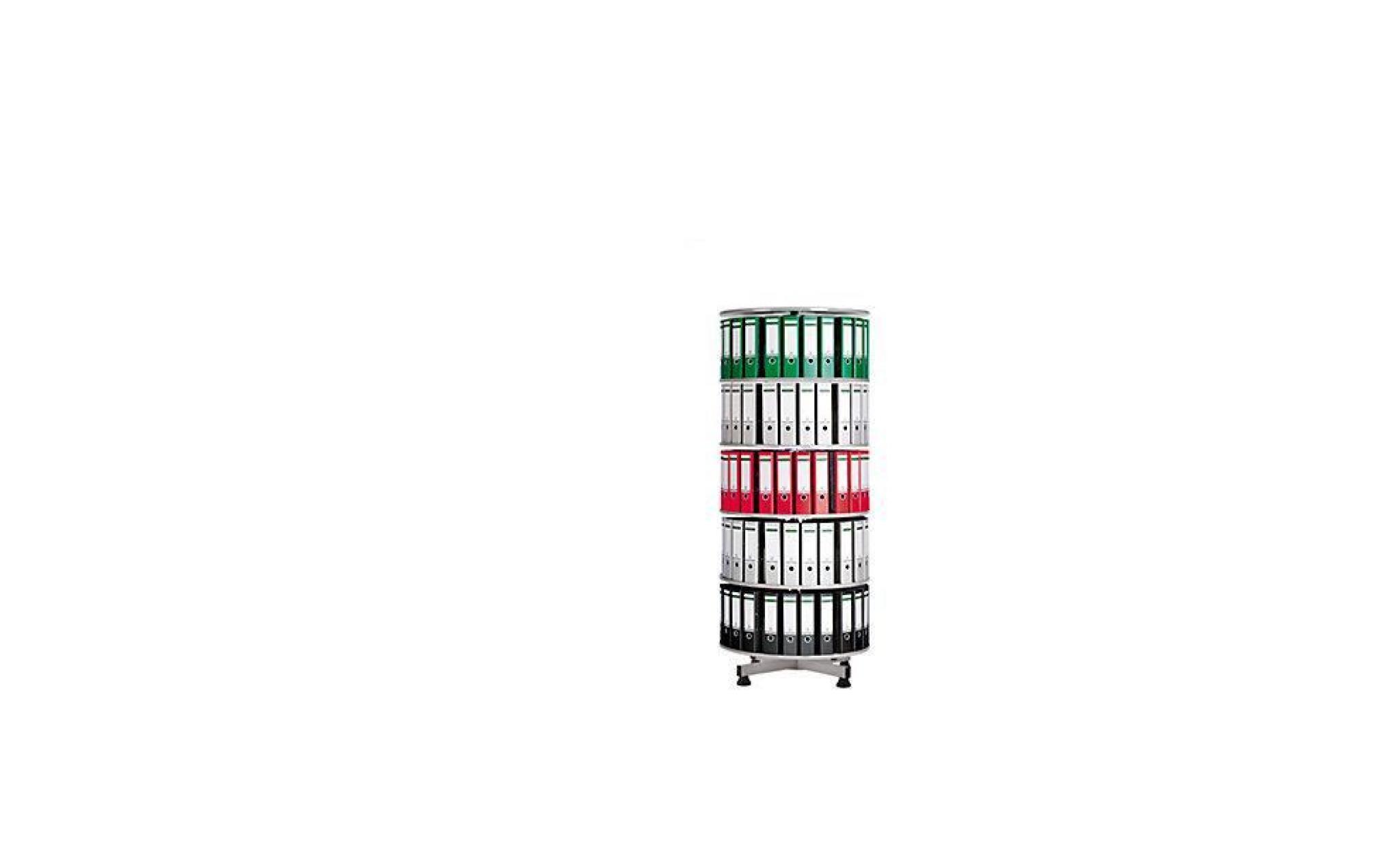 colonne rotative   Ø 800 mm   5 niveaux, gris clair   classement colonne rotative colonnes rotatives poste de tri postes de tri
