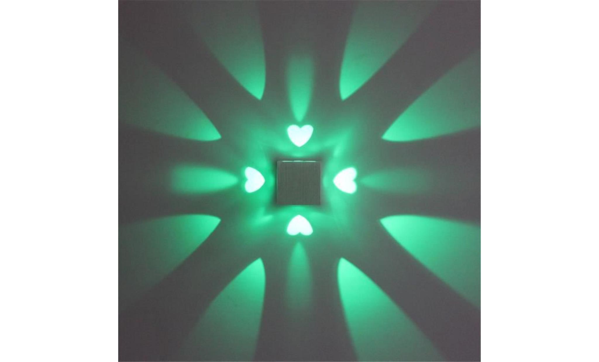 coloré rvb coeur trou applique surface d'installation led luminaire d'éclairage uao3045 pas cher