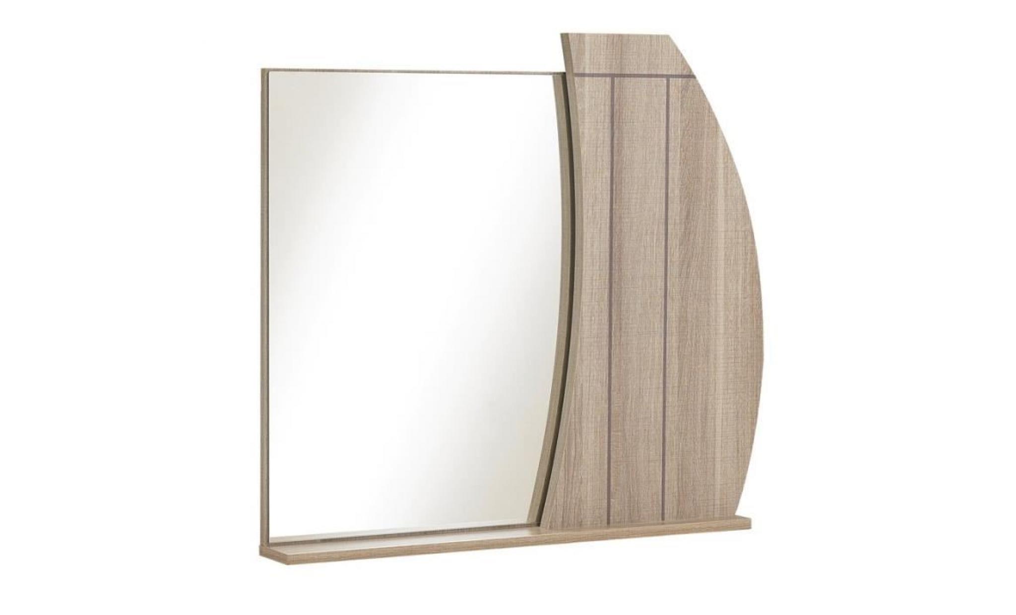 commode 3 tiroirs + miroir   zanzibar    l 105 x l 46 x h 157  cm pas cher