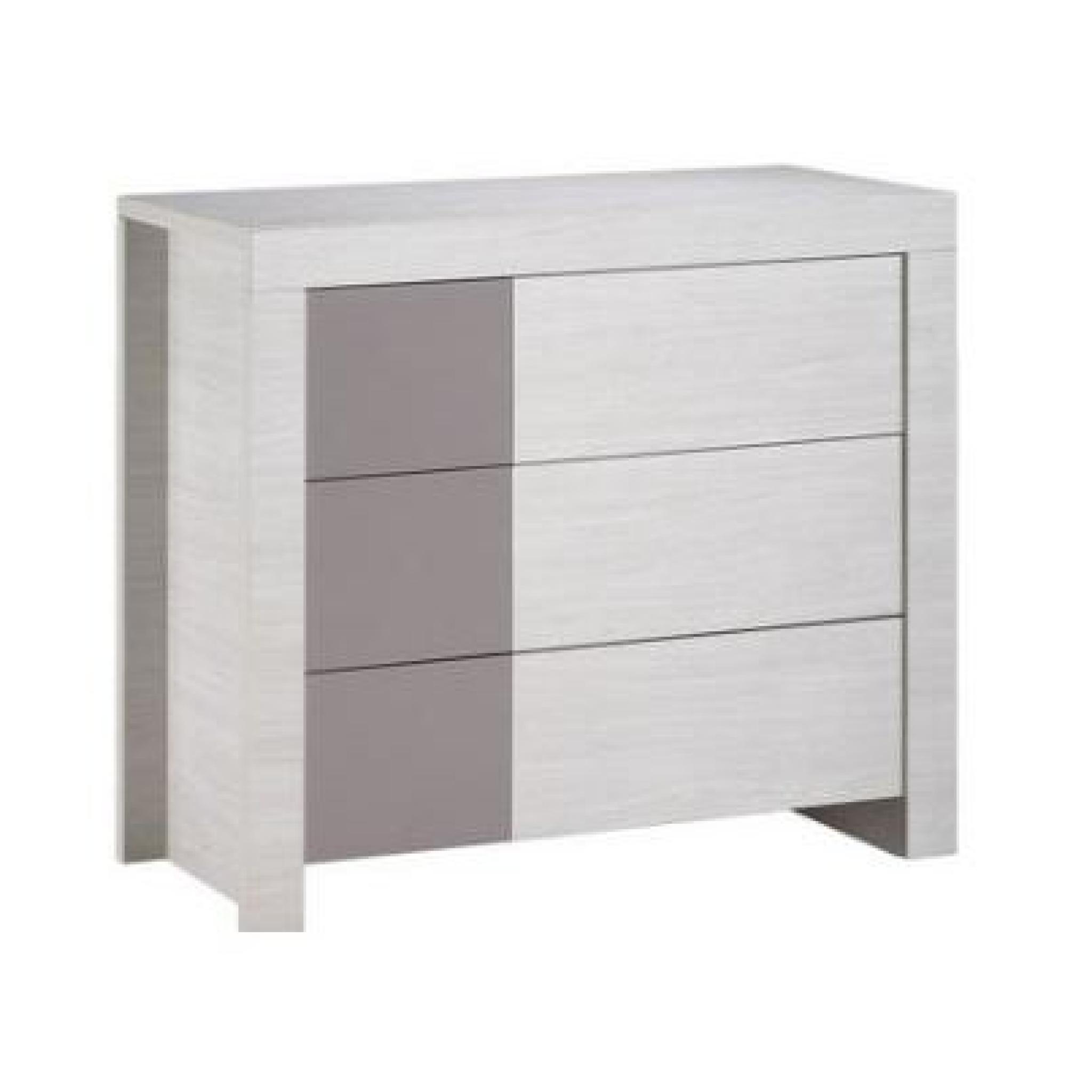 Commode 3 Tiroirs Opale Taupe OT162 Sauthon Easy