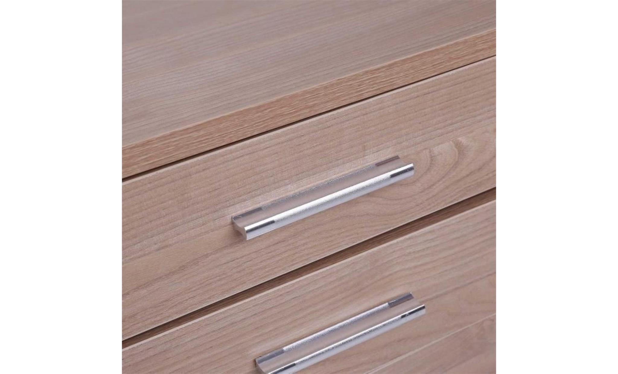 commode 5 tiroirs en bois chevet contemporain pour rangement dans bureau   maison pas cher
