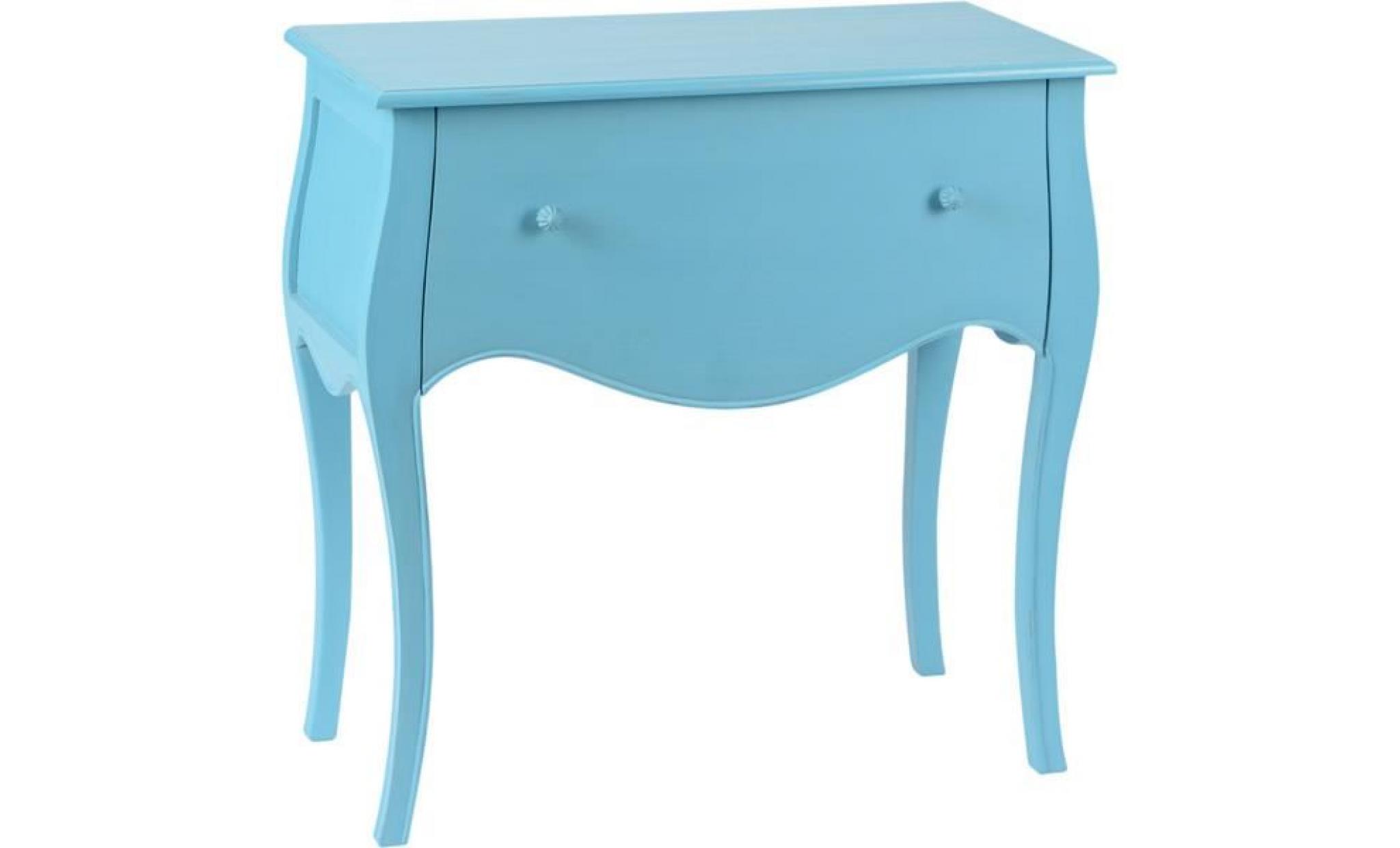 Commode a tiroir bois Merveille Turquoise