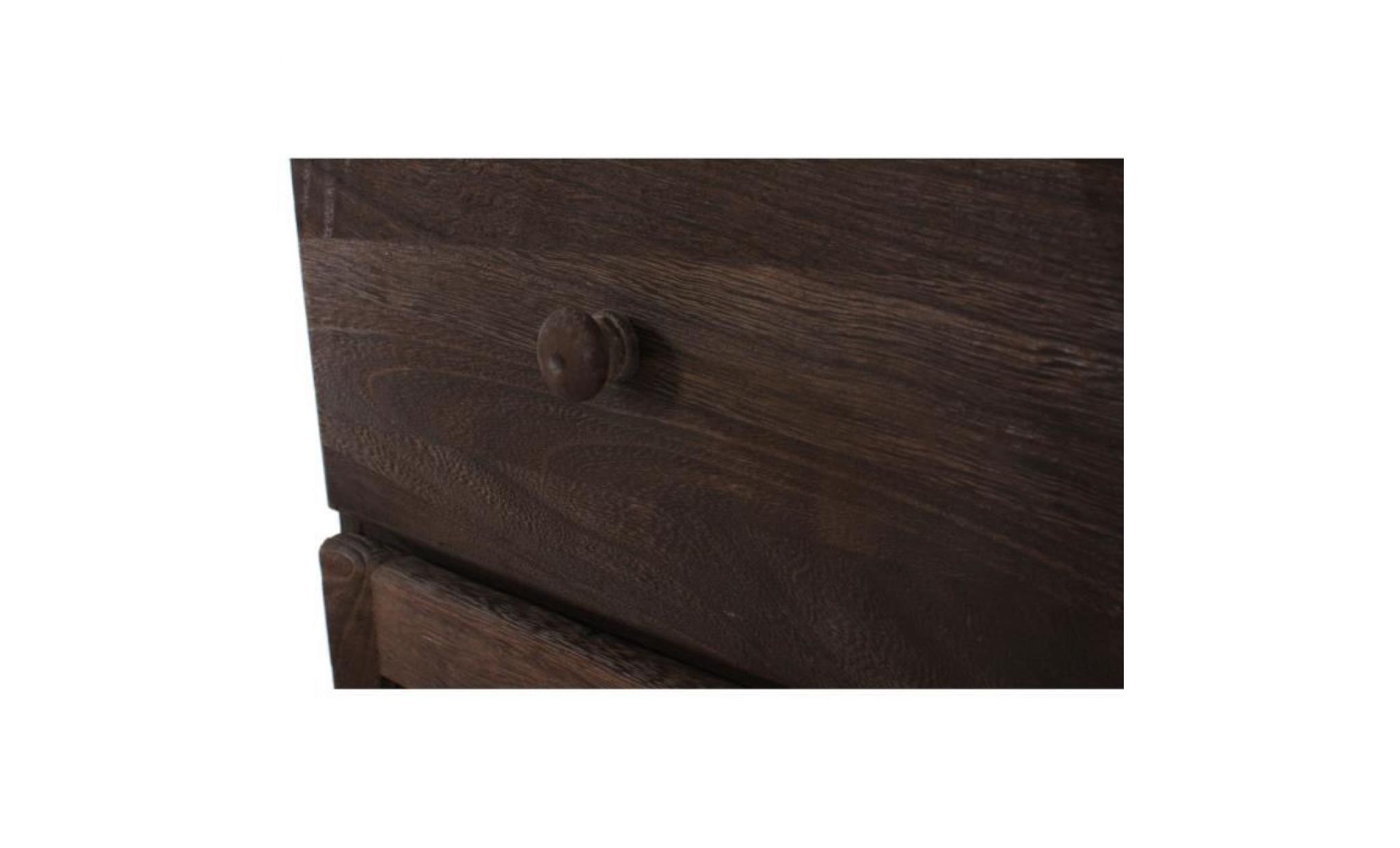 commode / armoire, 2 tiroirs, 1 porte, 40x32x80cm, shabby, vintage, marron pas cher