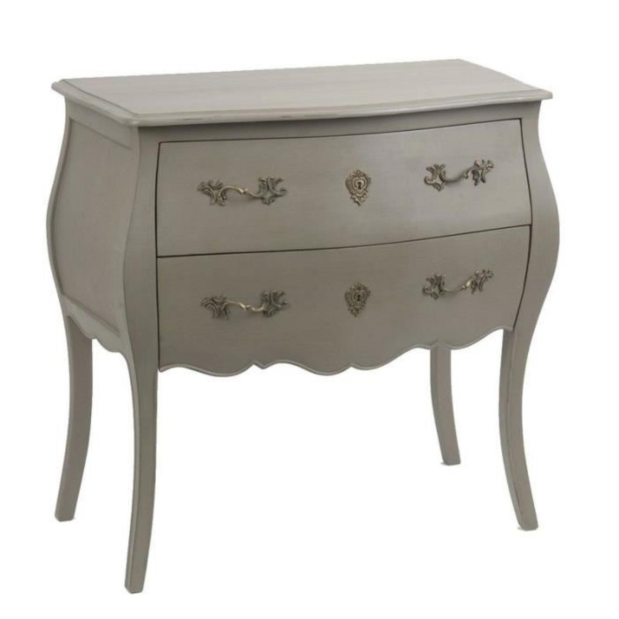 Commode baroque taupe