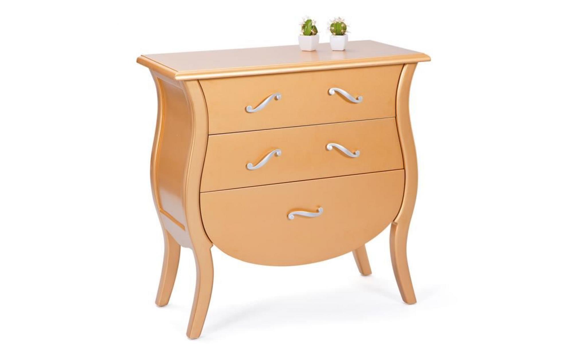 commode barry 3 tiroirs or