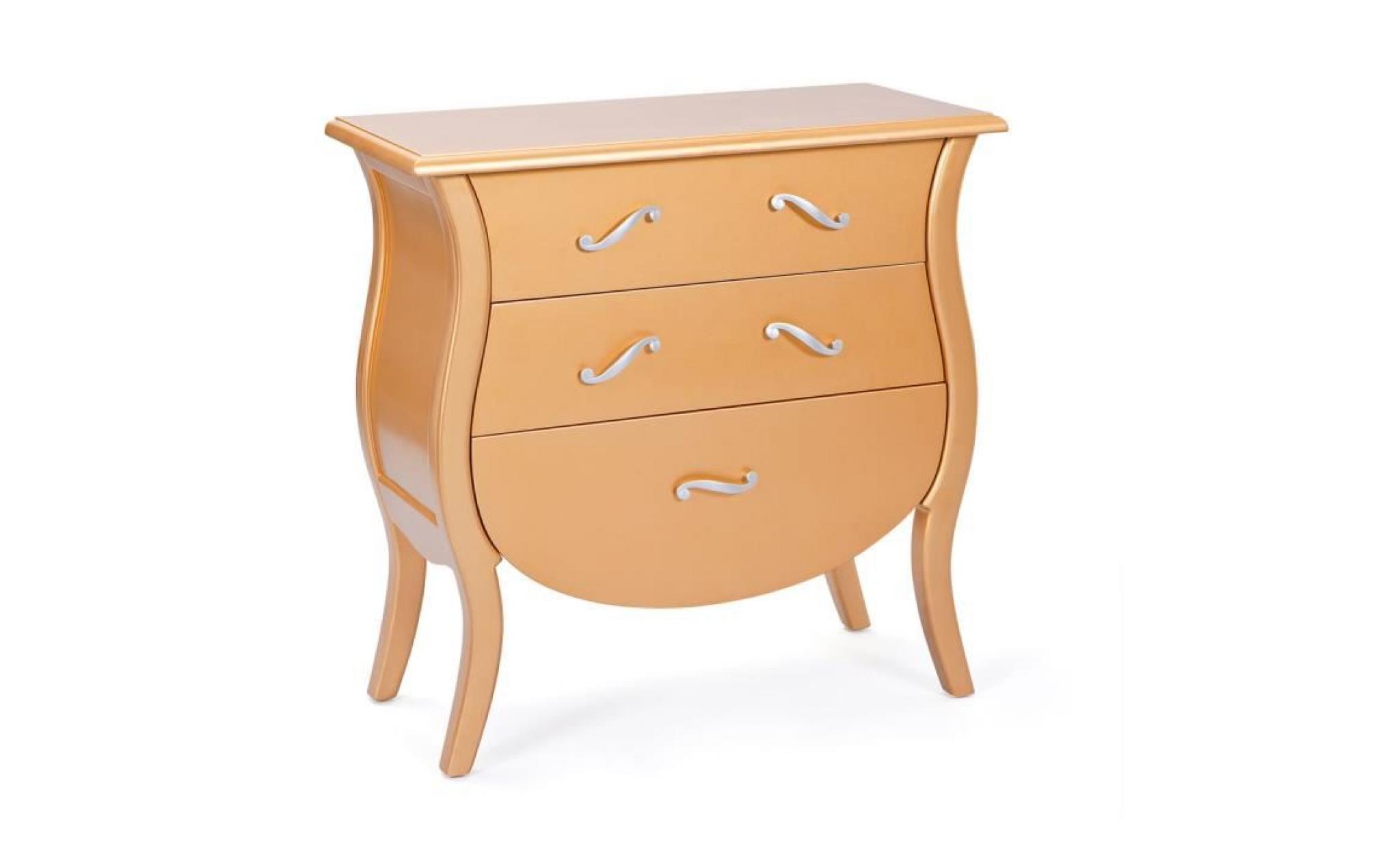commode barry 3 tiroirs or pas cher