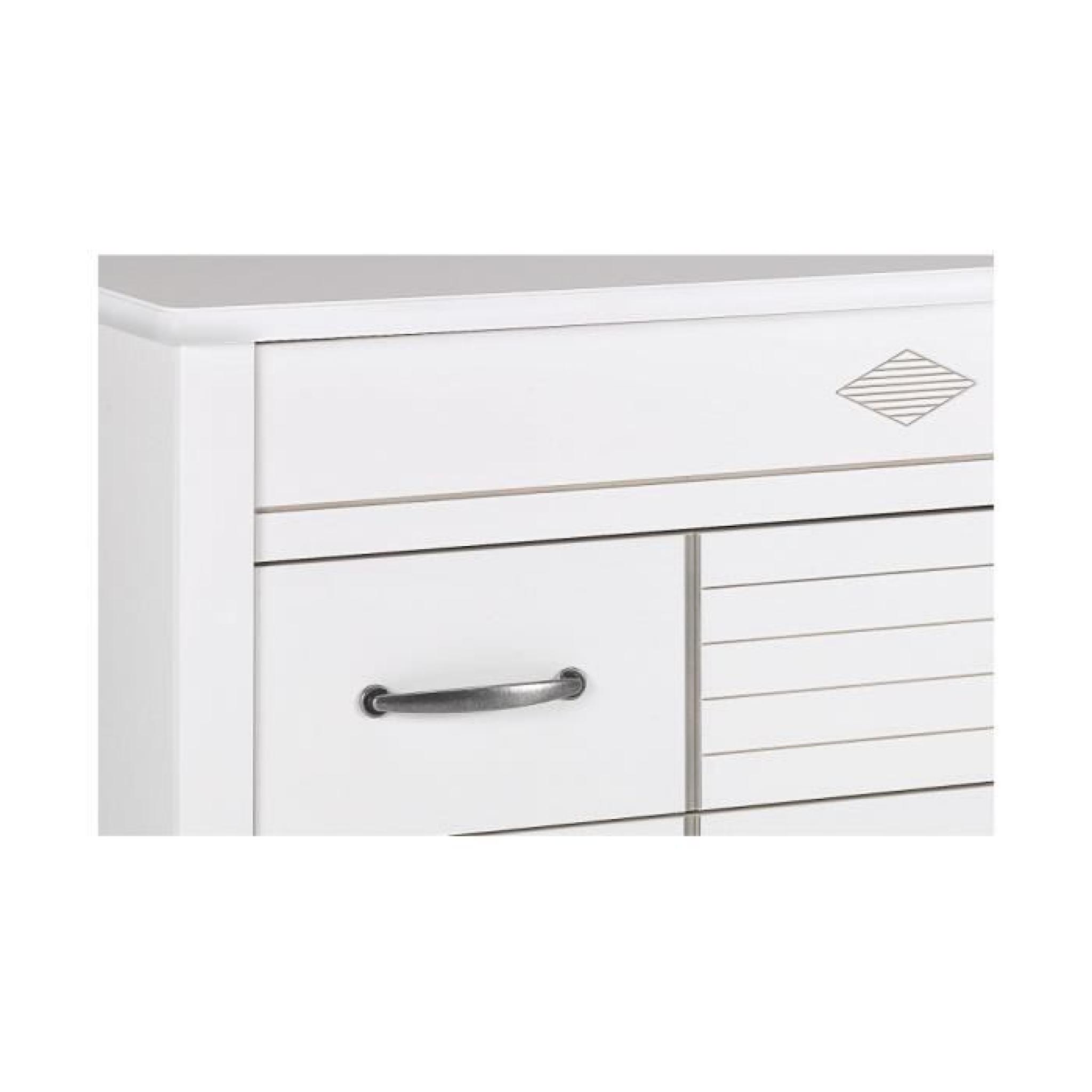 Commode blanche 3 tiroirs pas cher