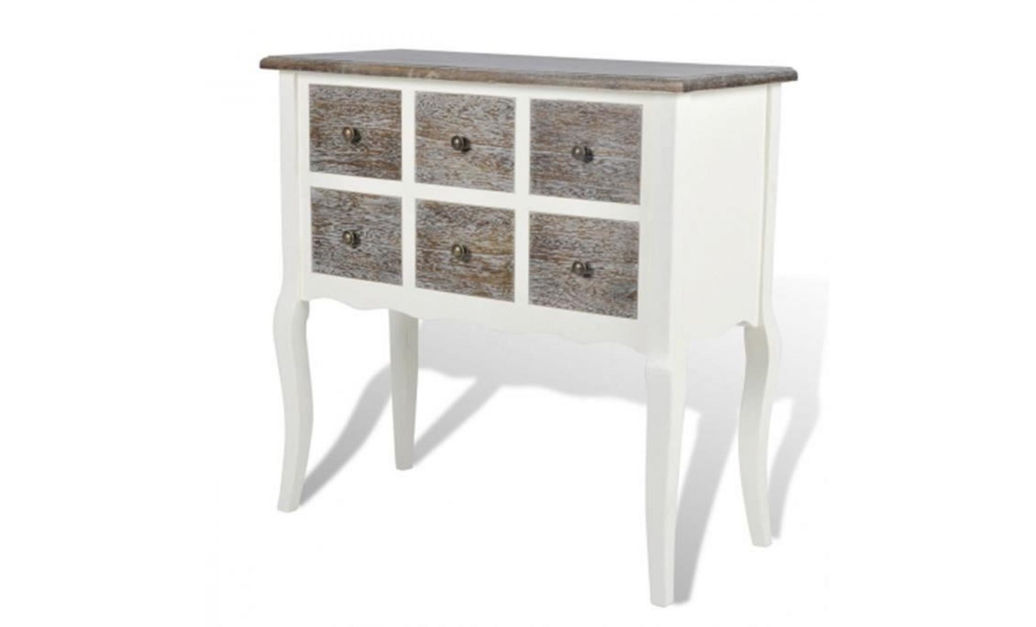 commode console 6 tiroirs