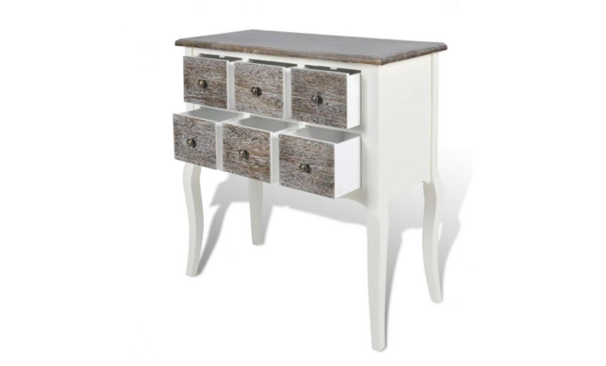 commode console 6 tiroirs pas cher
