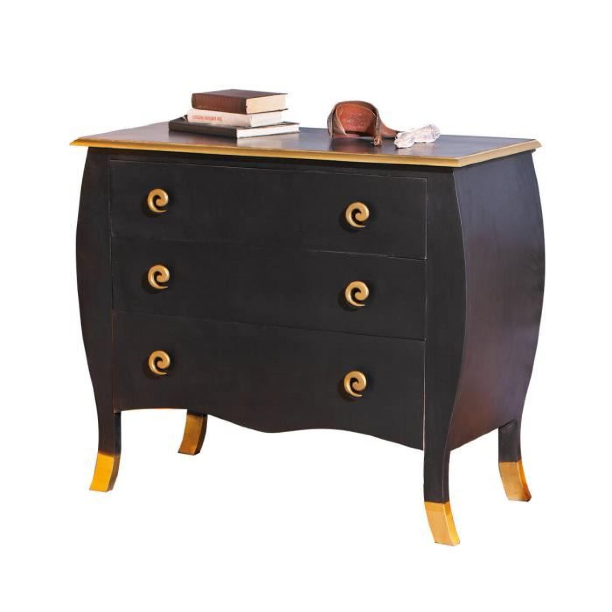 Commode console coiffeuse rangement 3 tiroirs Baro
