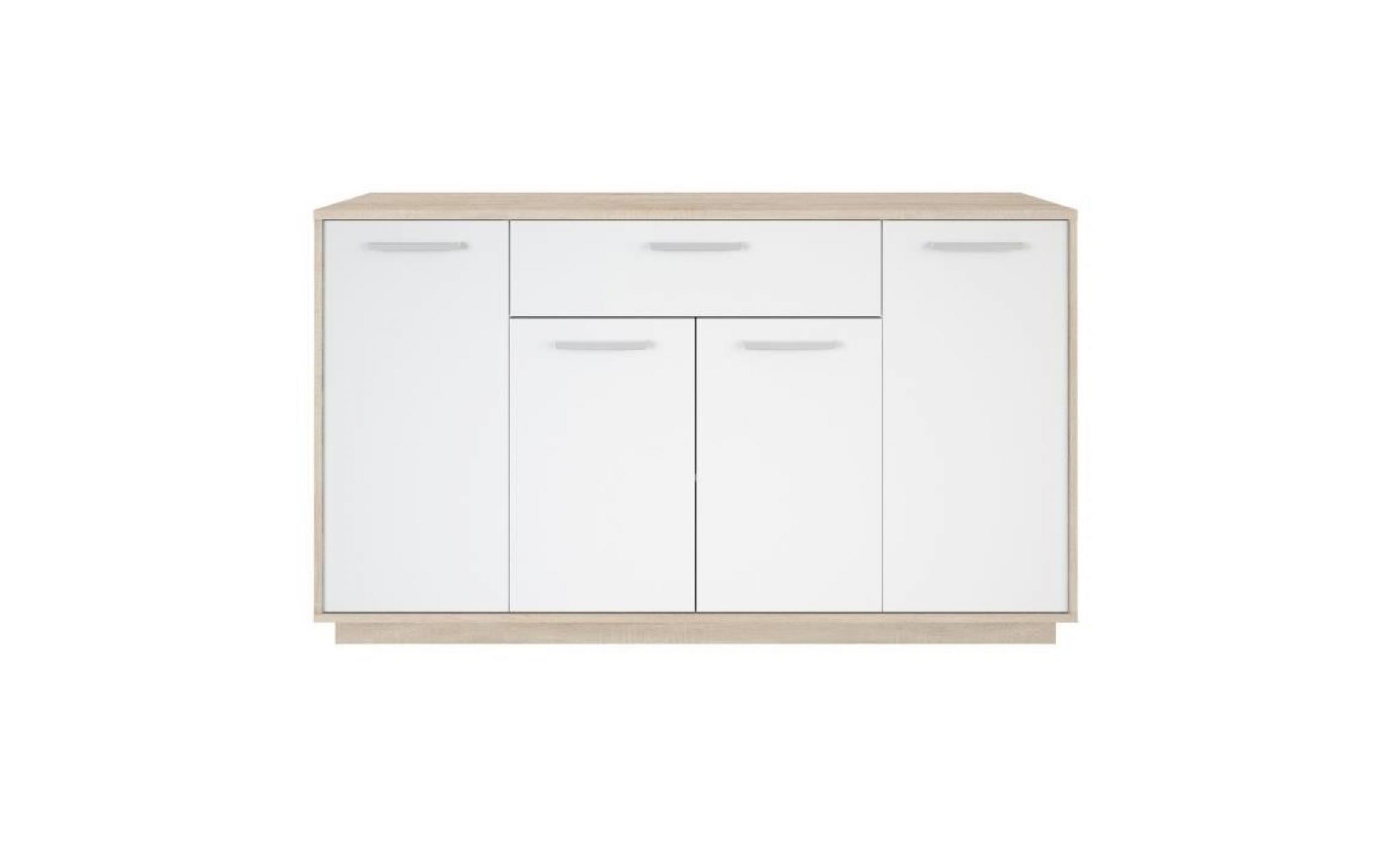 commode ivo 4 blanche / beige pas cher