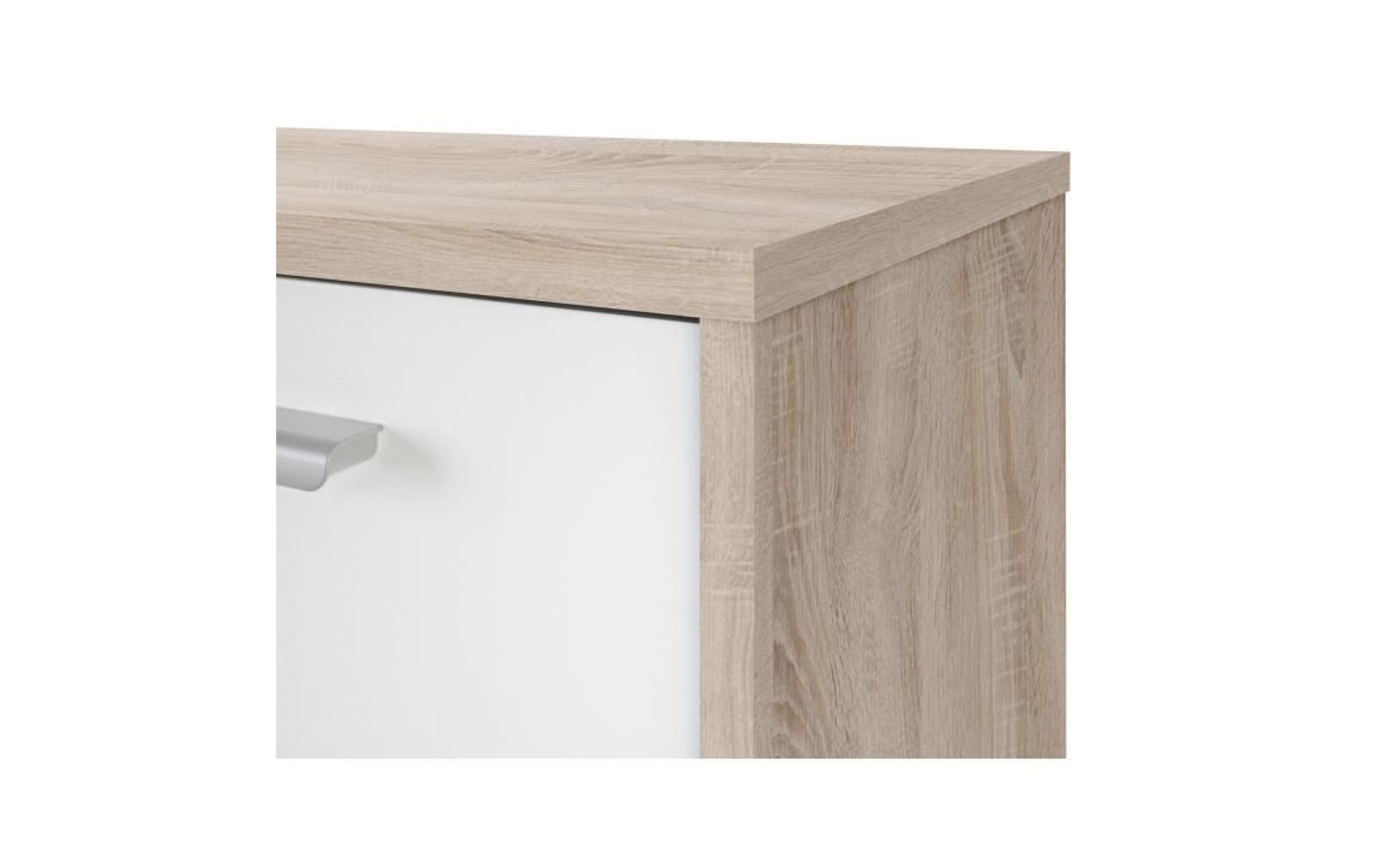commode ivo 4 blanche / beige pas cher