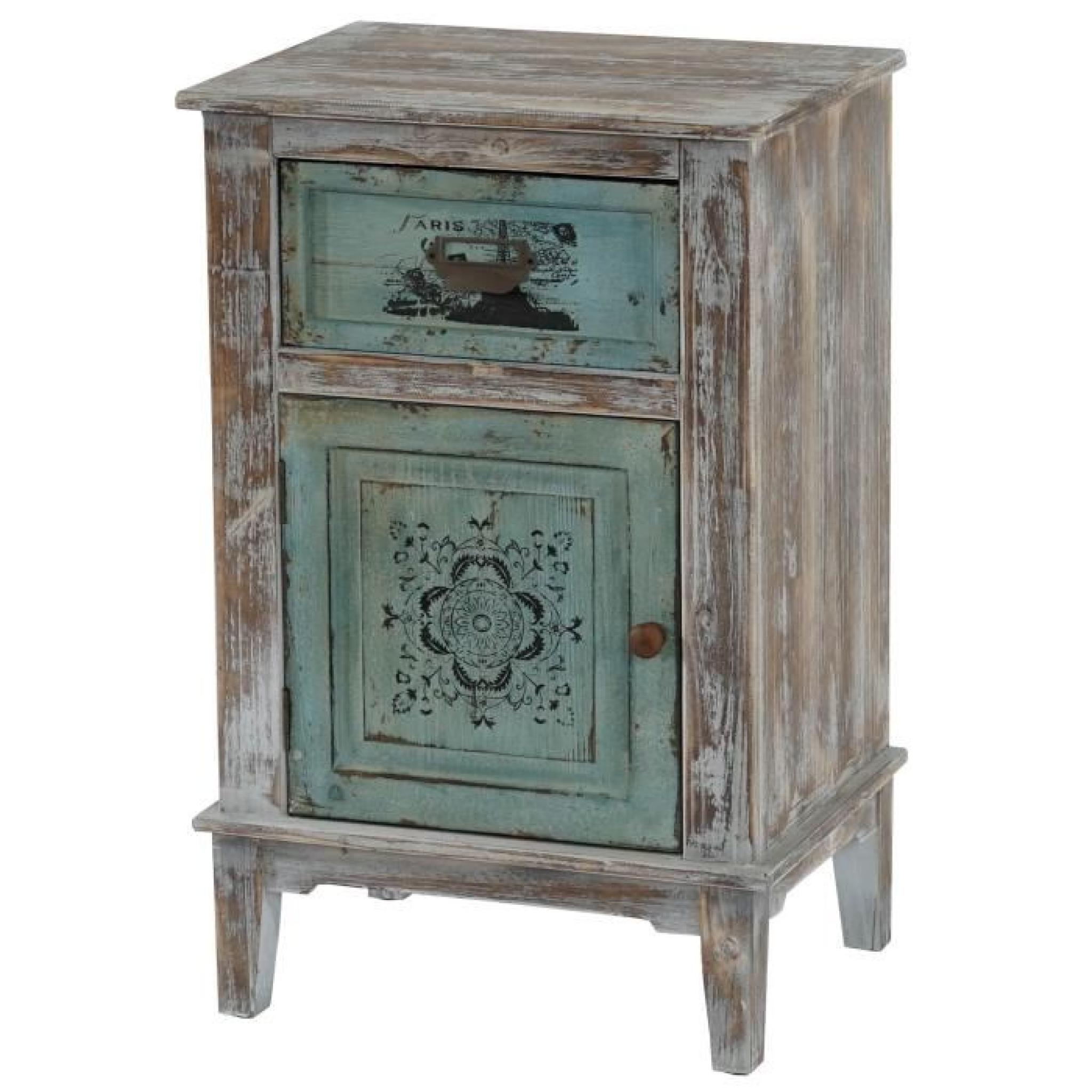 Commode Murcia armoire table d'appoint, vintage, shabby chic,75x48x36cm.