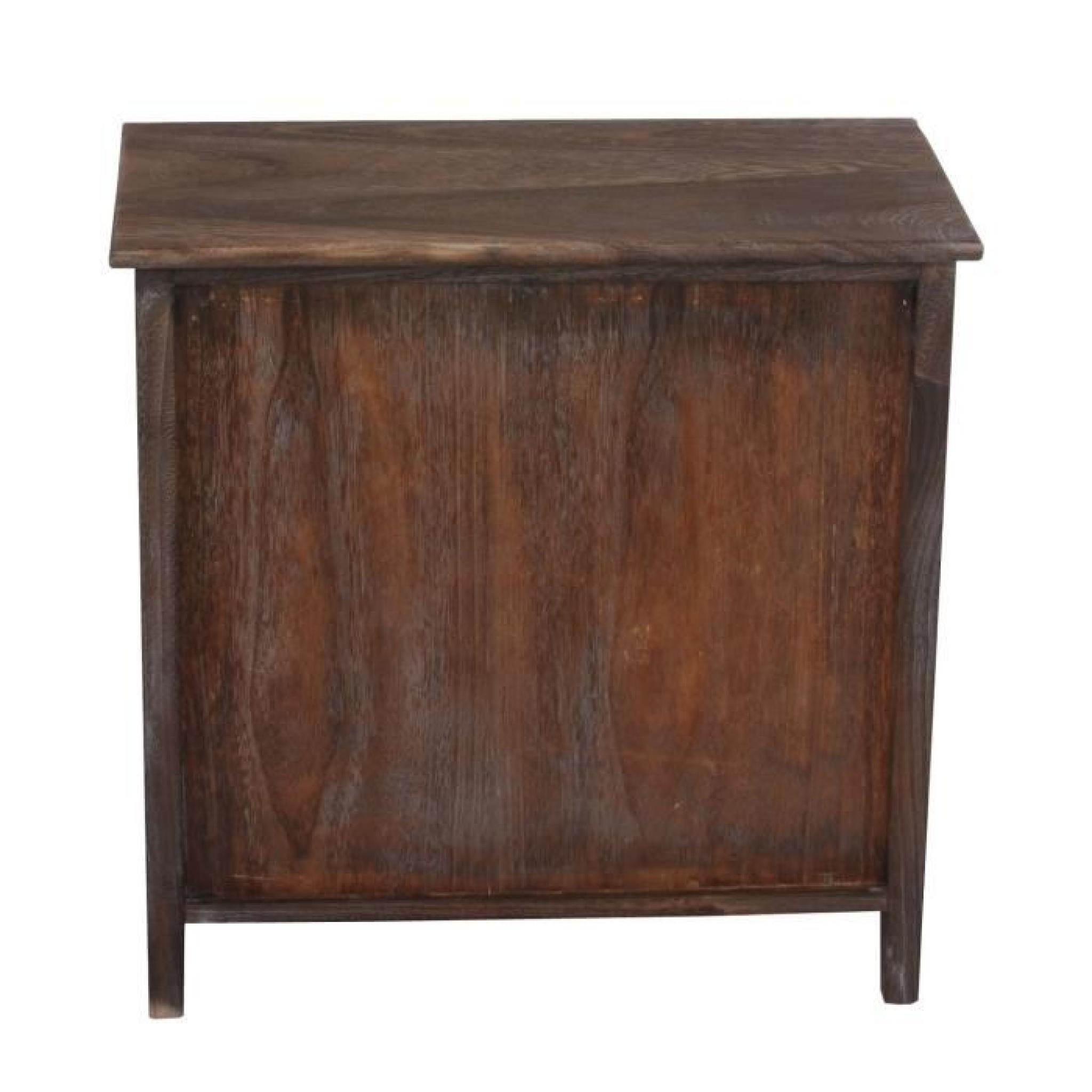 Commode / table d'appoint / armoire, 6 tiroirs, 60x30x60cm, shabby, vintage, marron pas cher