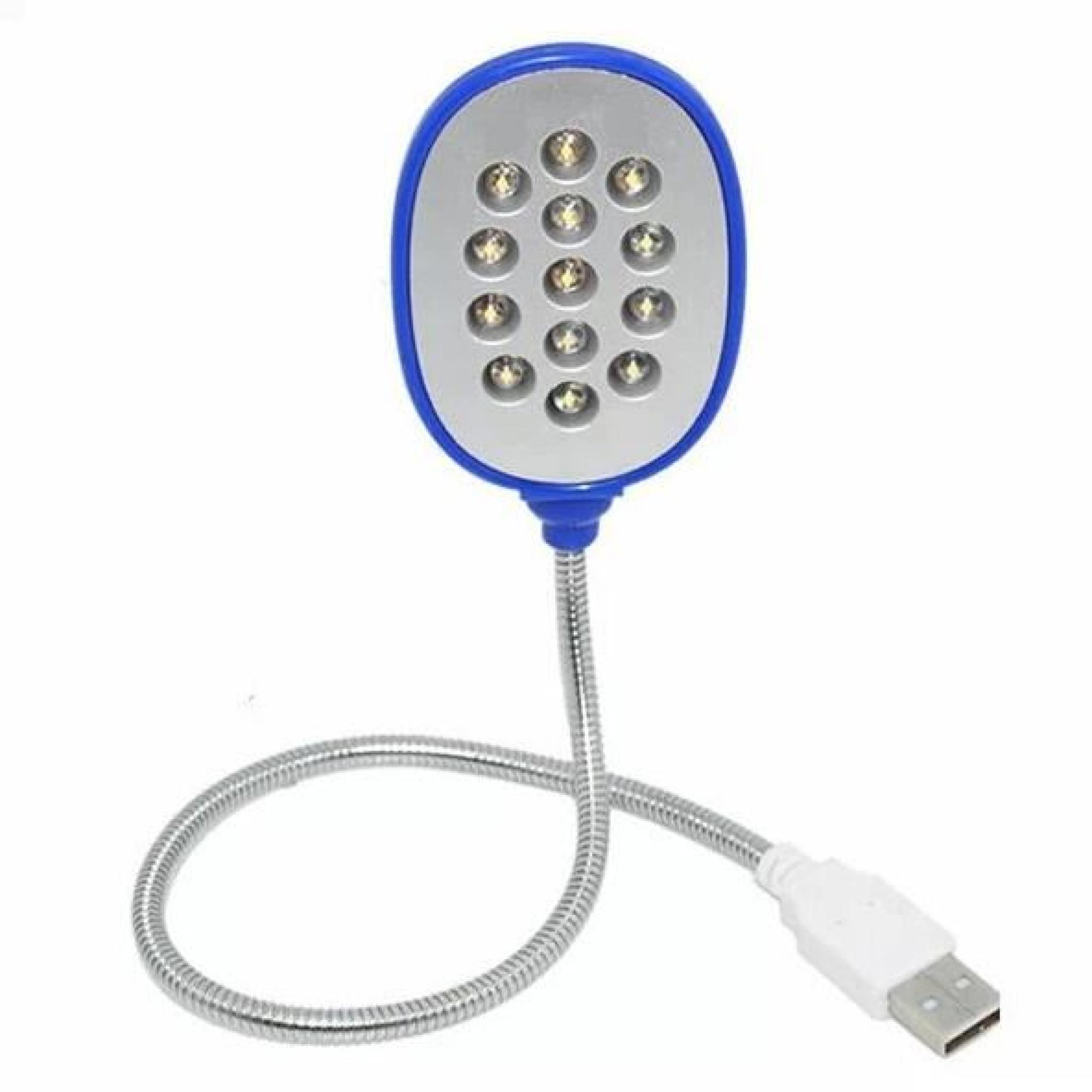 conduit une petite lampe de table Mini USB Lampe de lecture de l'ordinateur de l'interface USB pour ordinateur portable (noir)