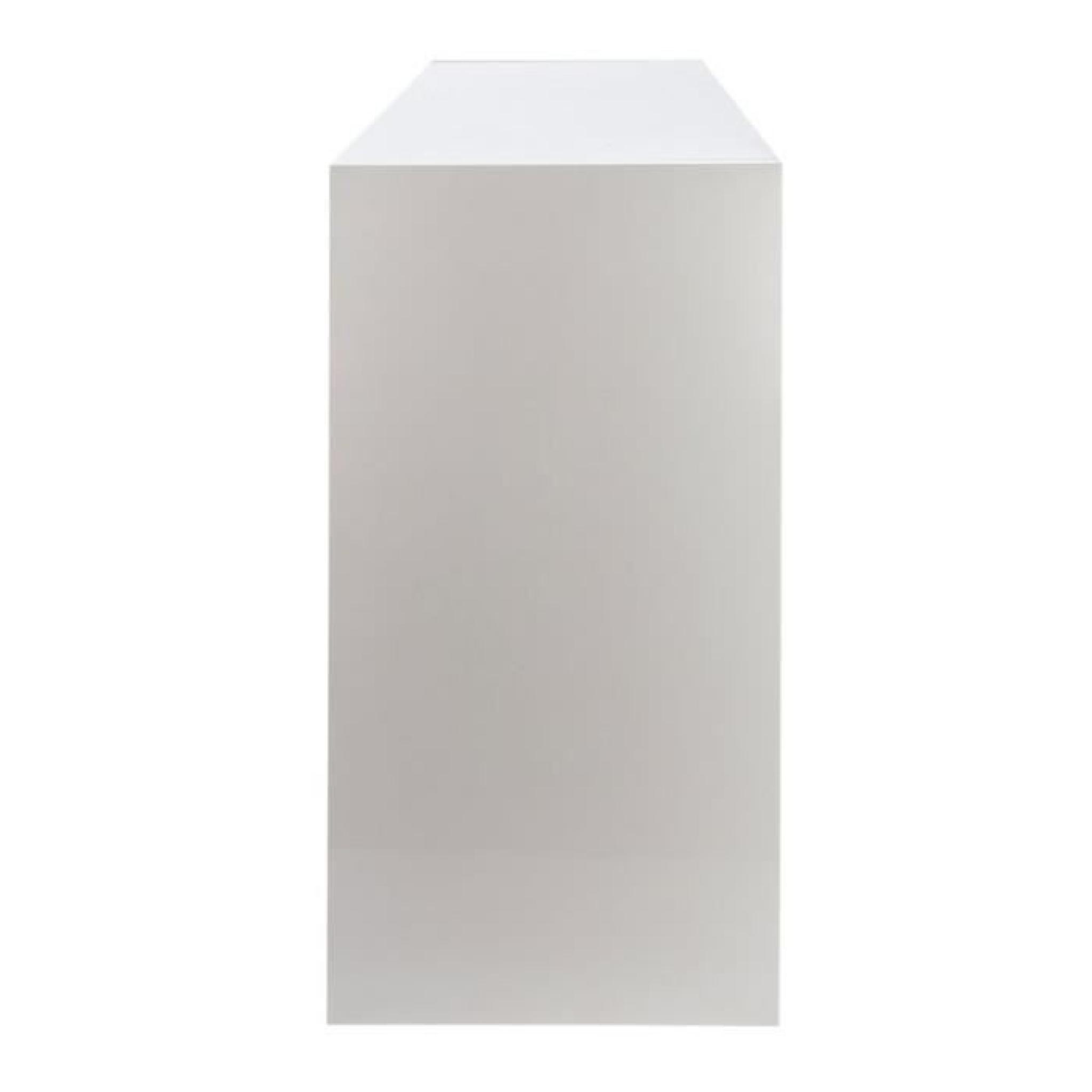 Console 3 tiroirs laqué Blanc - LINA  - Taille : L 120 x l 40 x H 77 - Couleur marketing : Blanc pas cher