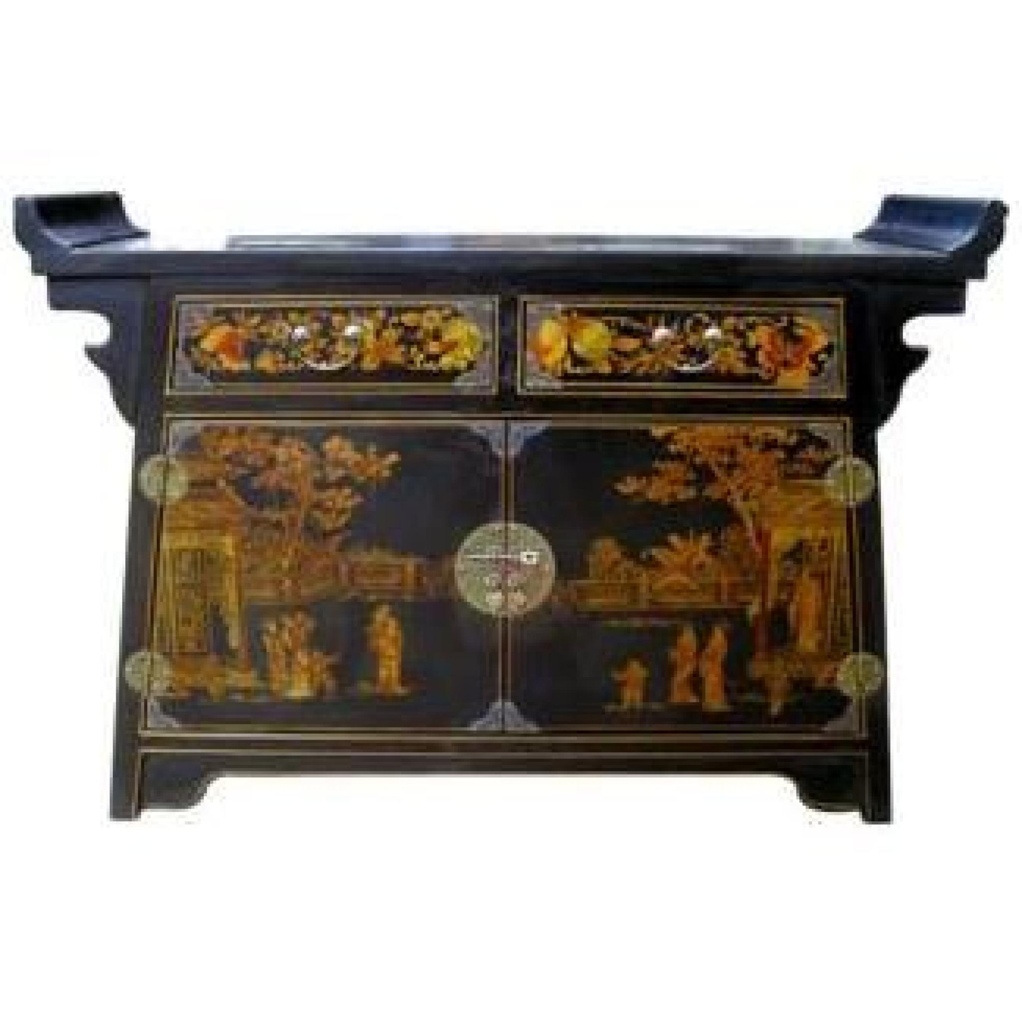 Console chinoise pagode Nuit de Chine