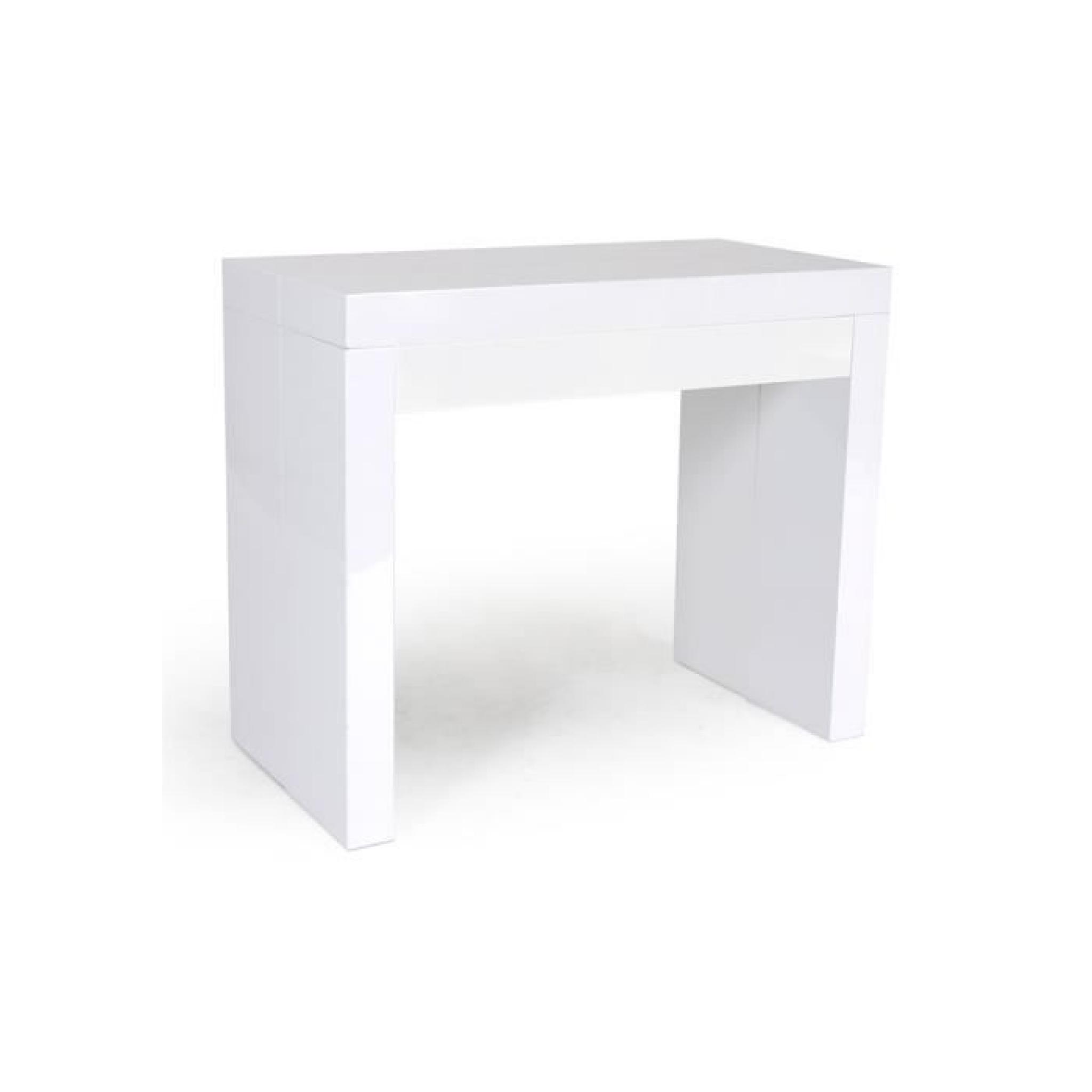 Console Extensible Table Gola Blanc