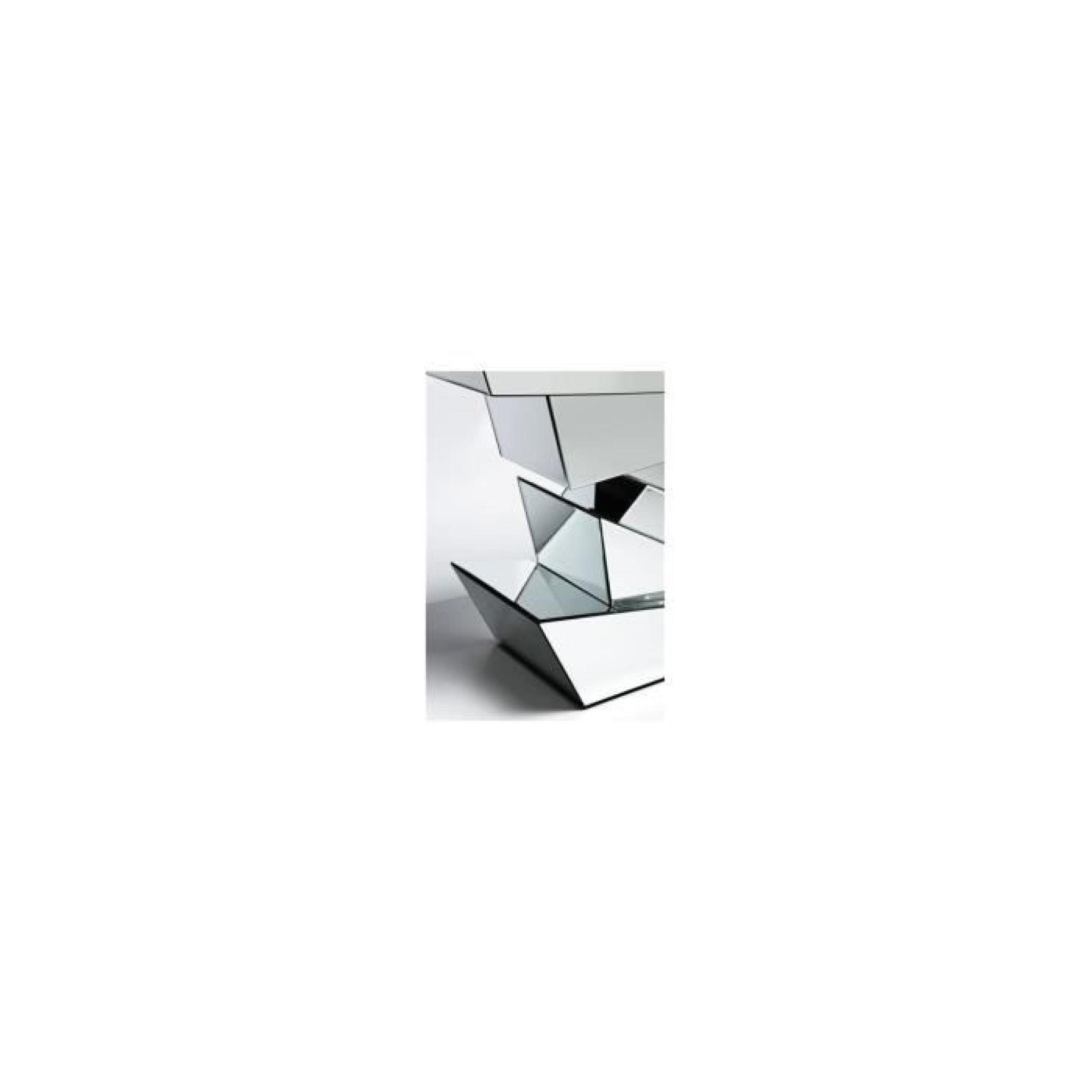 Console miroir Ice design 118 x 34 cm  pas cher