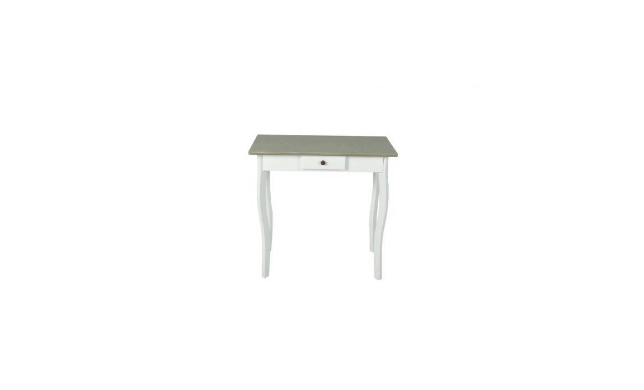 console table de style élégant pour salon ou chambre blanc et gris brun / vert 73 x 36 x 73 cm pas cher