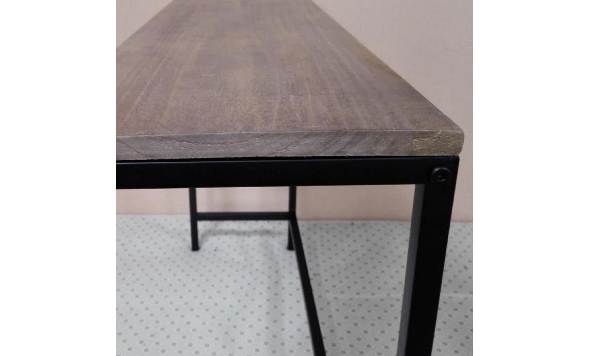 console table style industriel vintage meuble maison salle a manger 1050*300*710mm