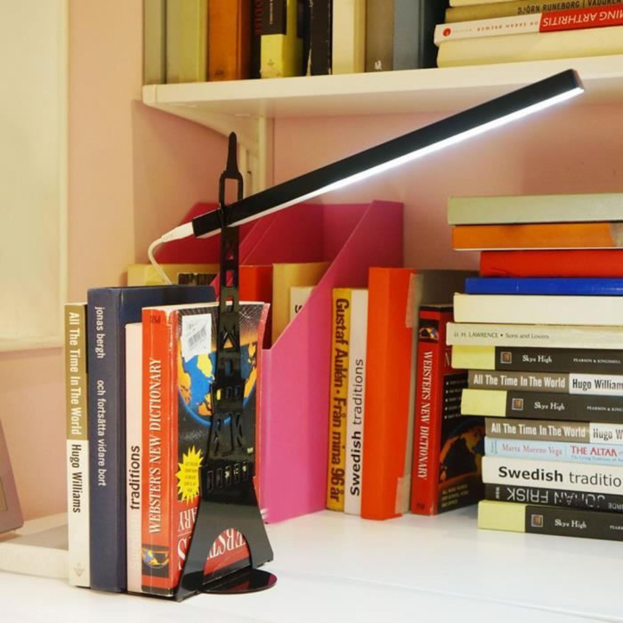 Contrôleur lampe de lecture 3 niveau Tour de table Lampe LED Lampe de table Eye-protection tactile avec Bookends