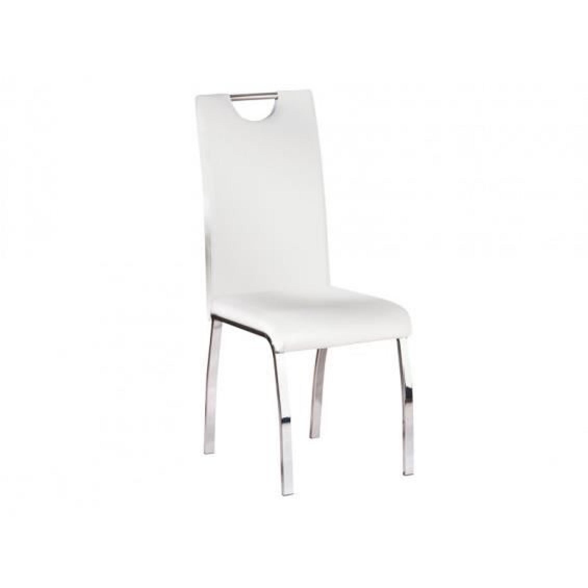 Cooper - Lot 2 Chaises Blanches pas cher