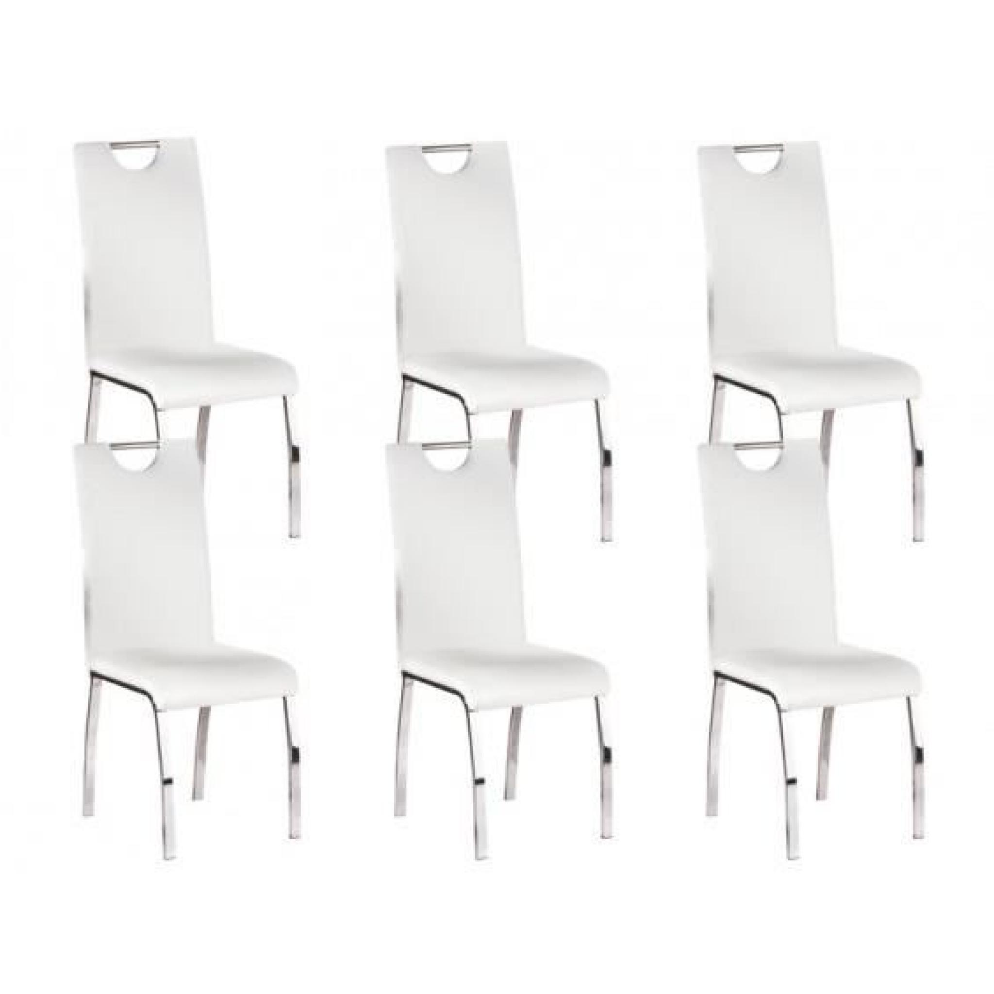 Cooper - Lot 6 Chaises Blanches