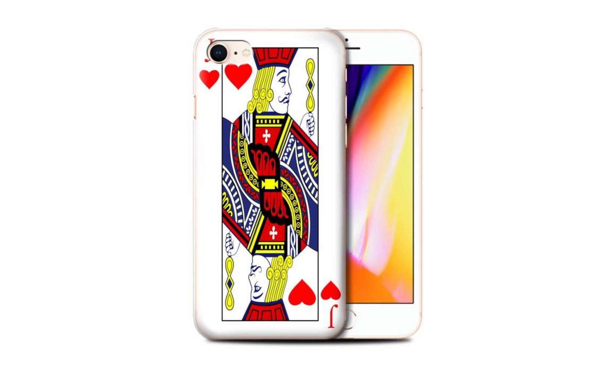 coque de stuff4   coque pour apple iphone 8   valets de carreau design   cartes à jouer collection