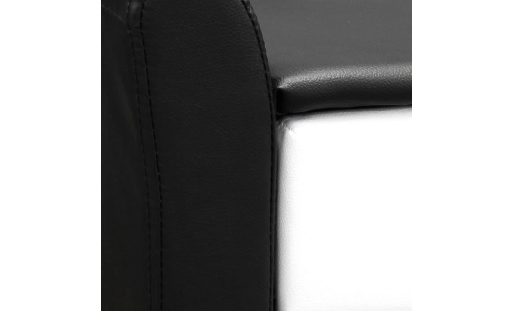 corium coussins    table de nuit (noir   blanc) (47cm x 37cm x 44cm) table de chevet avec tiroir et surface de dépose pas cher