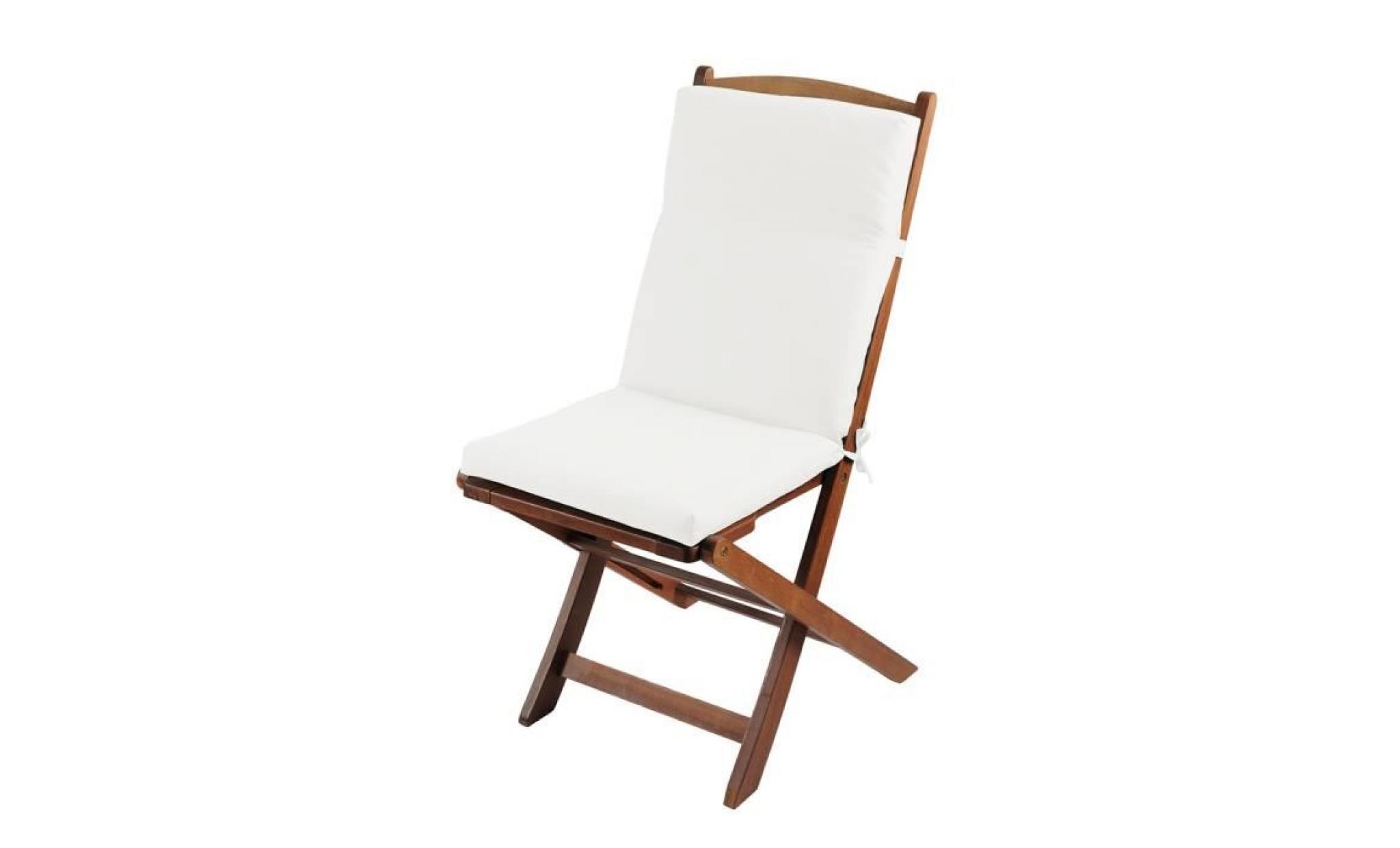 coussin de fauteuil 40x90 cm farniente écru 90 x 42 blanc